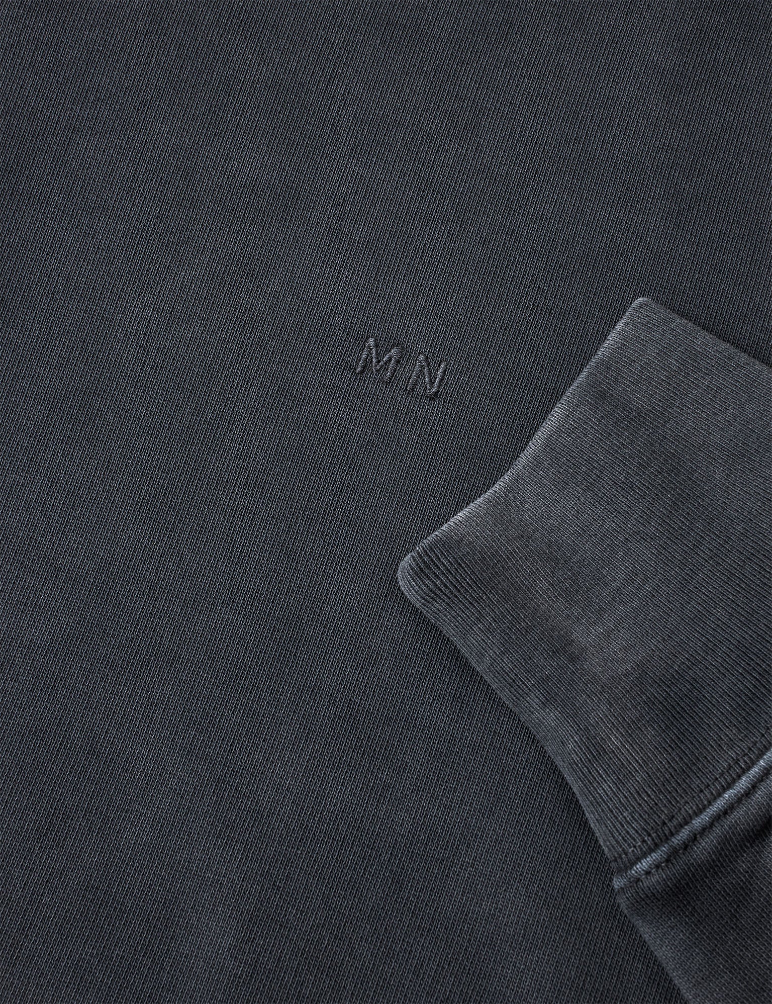 Compact Cotton Gable Sweat, Black - Image 2