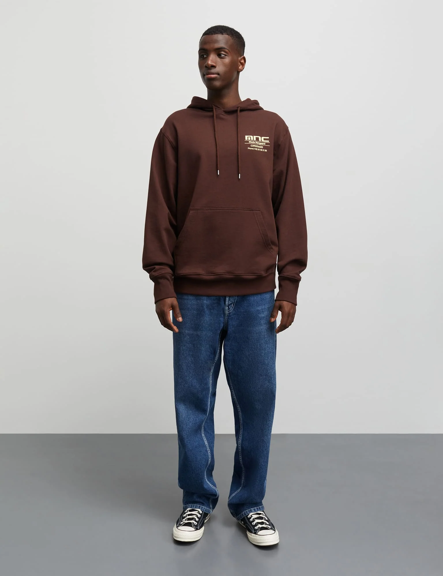 Compact Cotton MNC Hoody, Chicory Coffee - Image 2
