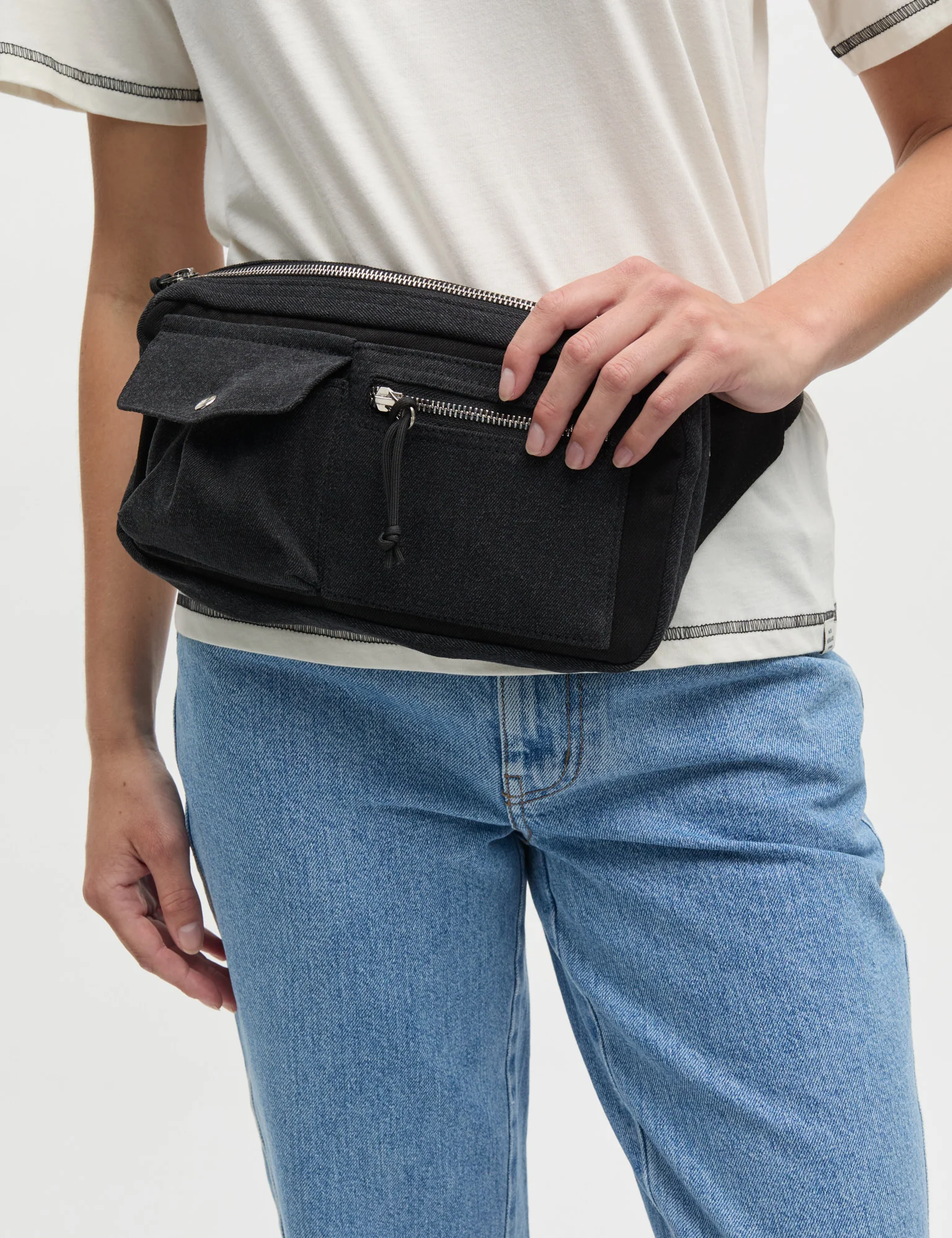 Copo Denim Carni Bag, Black/Black - Image 2