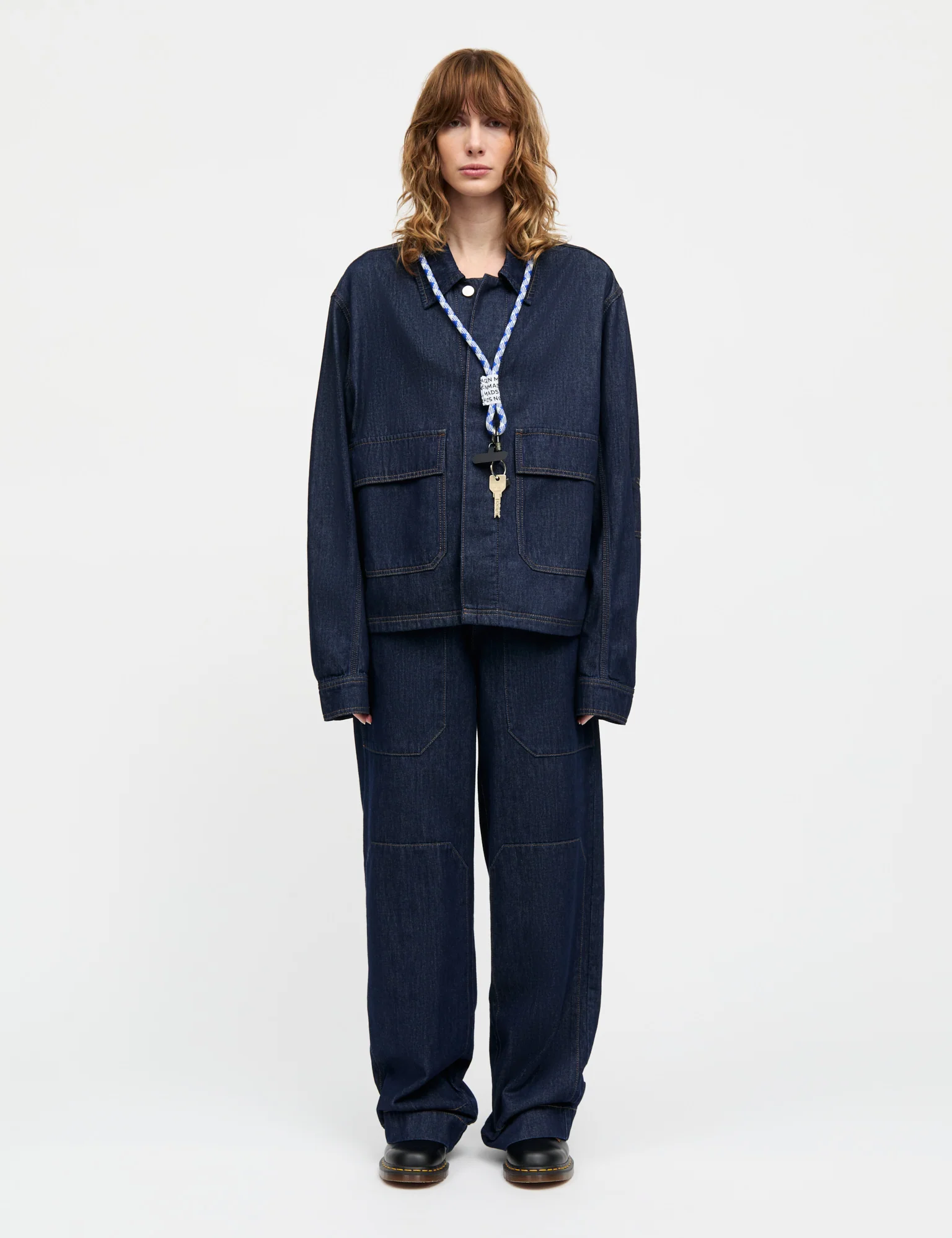 Cosy Denim Bonnie Pants, Dark Indigo - Image 2