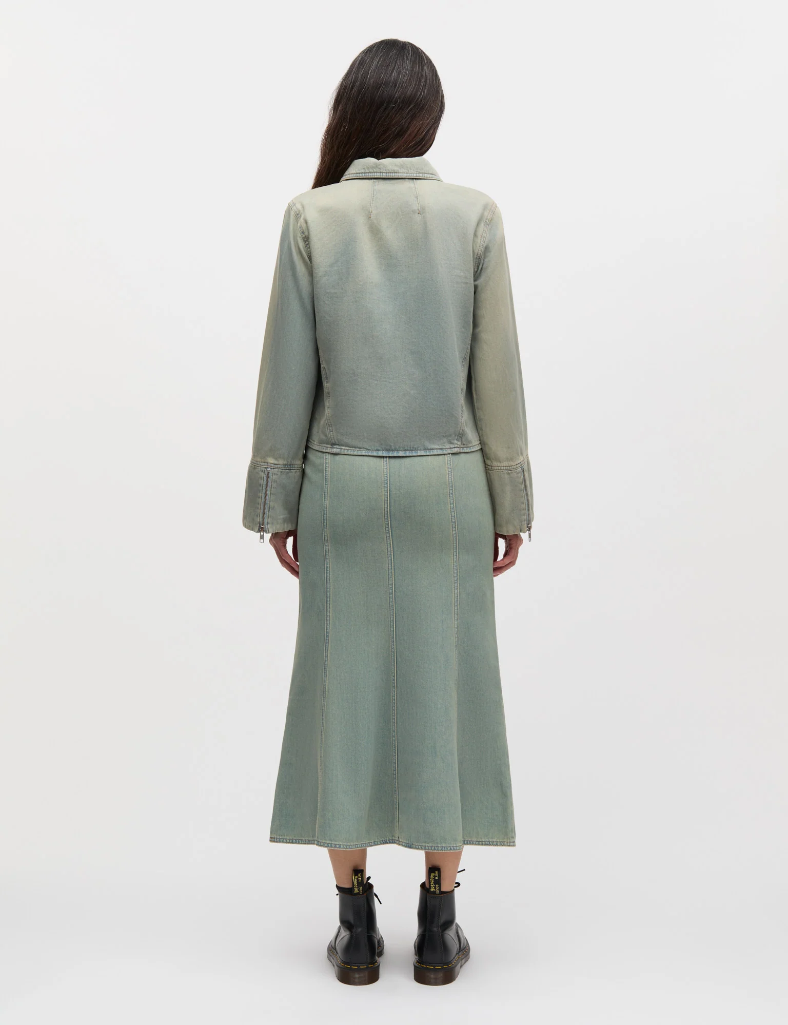 Cosy Denim Rachel Jacket, Vintage Blue - Image 4
