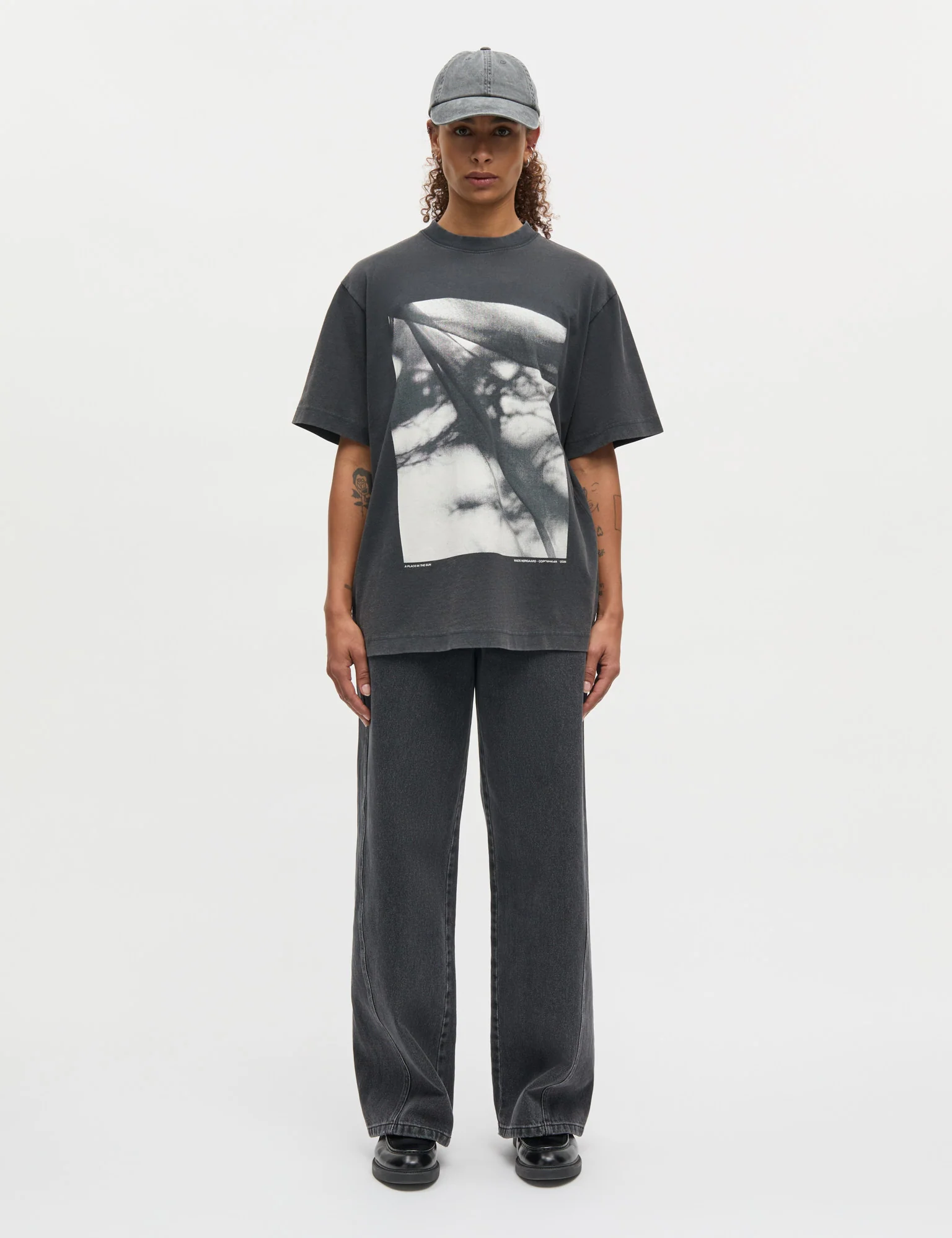 Cotton Jersey Dassel Tee, Black - Image 2