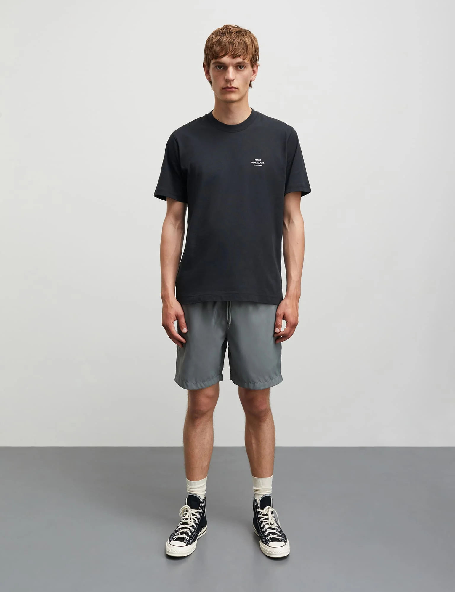 Cotton Jersey Frode Emb Logo Tee, Black - Image 2