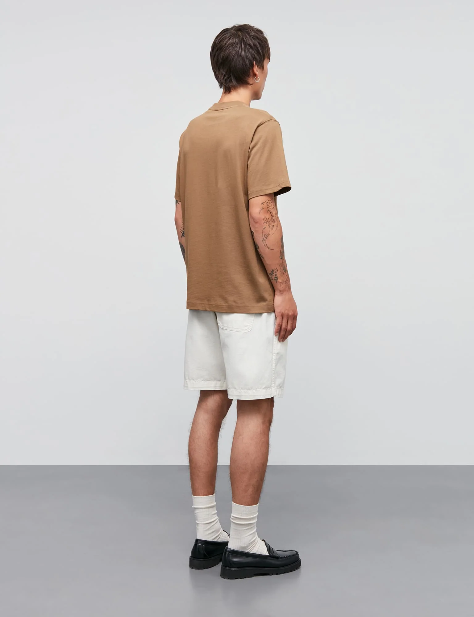 Cotton Jersey Frode Emb Logo Tee, Kangaroo - Image 4