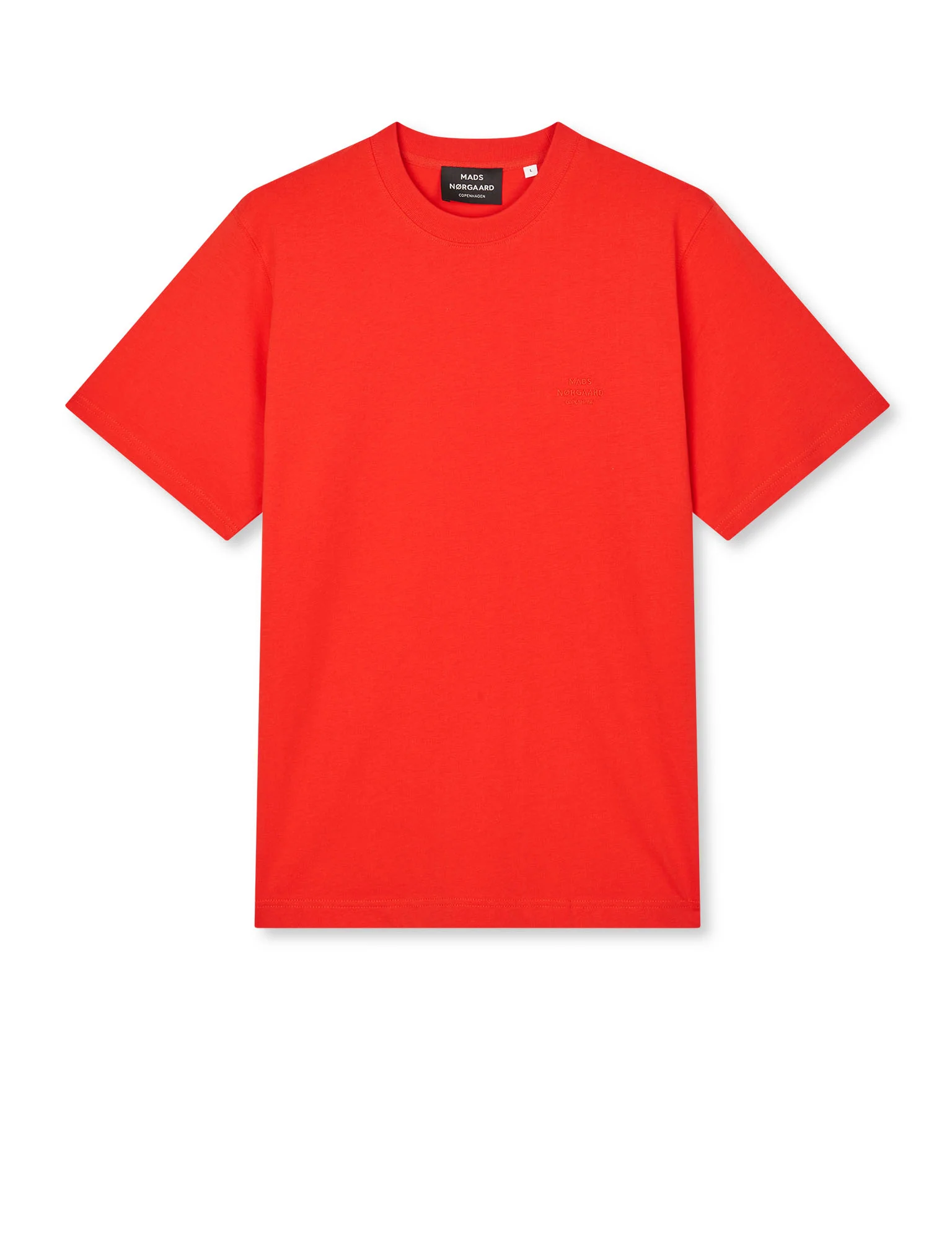 Cotton Jersey Frode Logo Tee FAV, Fiery Red