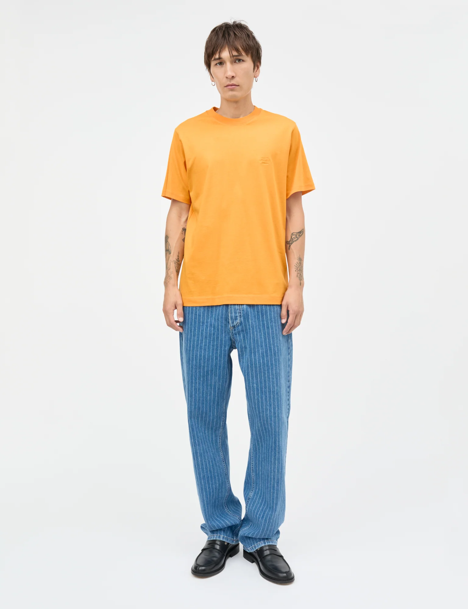 Cotton Jersey Frode Logo Tee FAV, Zinnia - Image 2