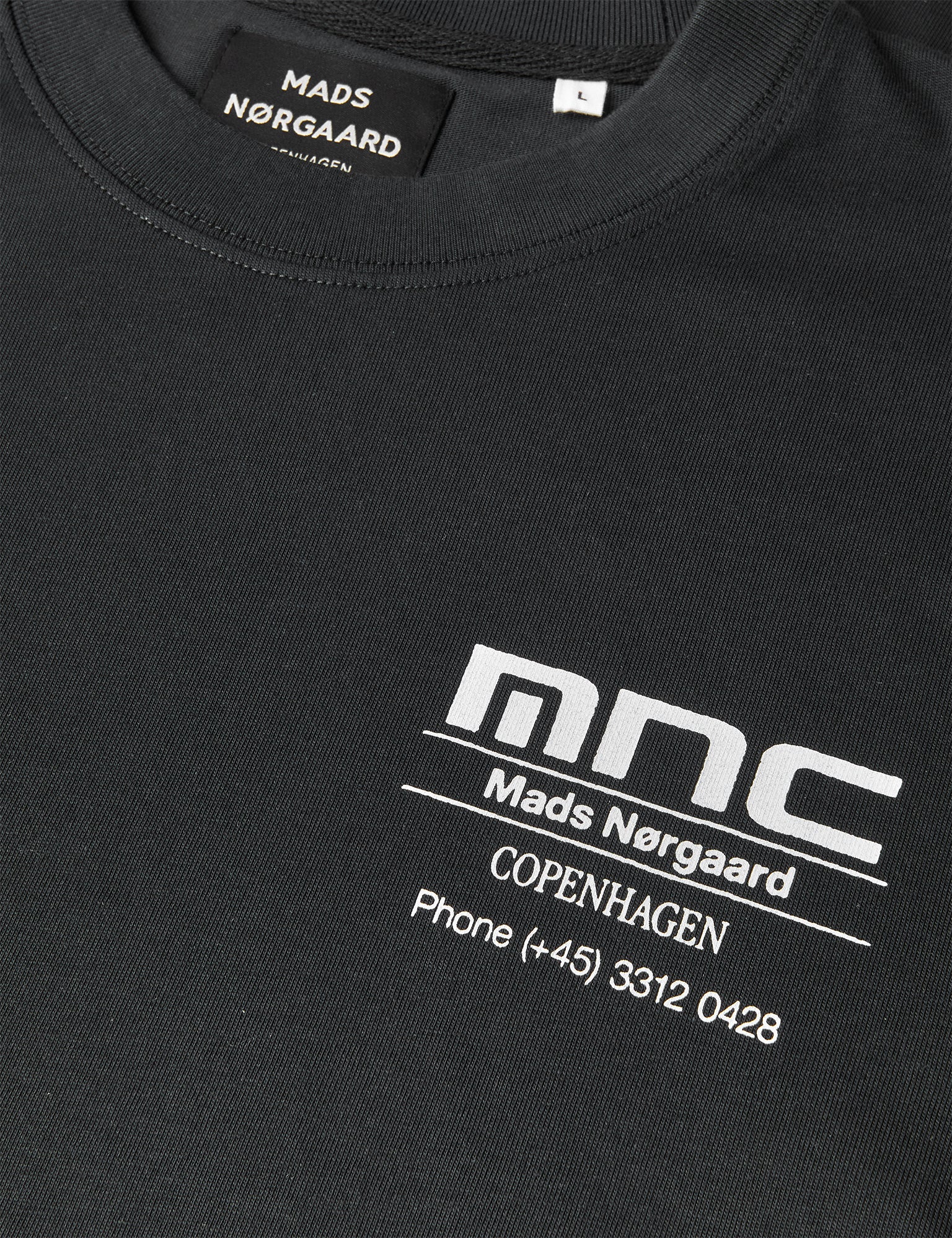 Cotton Jersey Frode MNC Tee, Black - Image 3