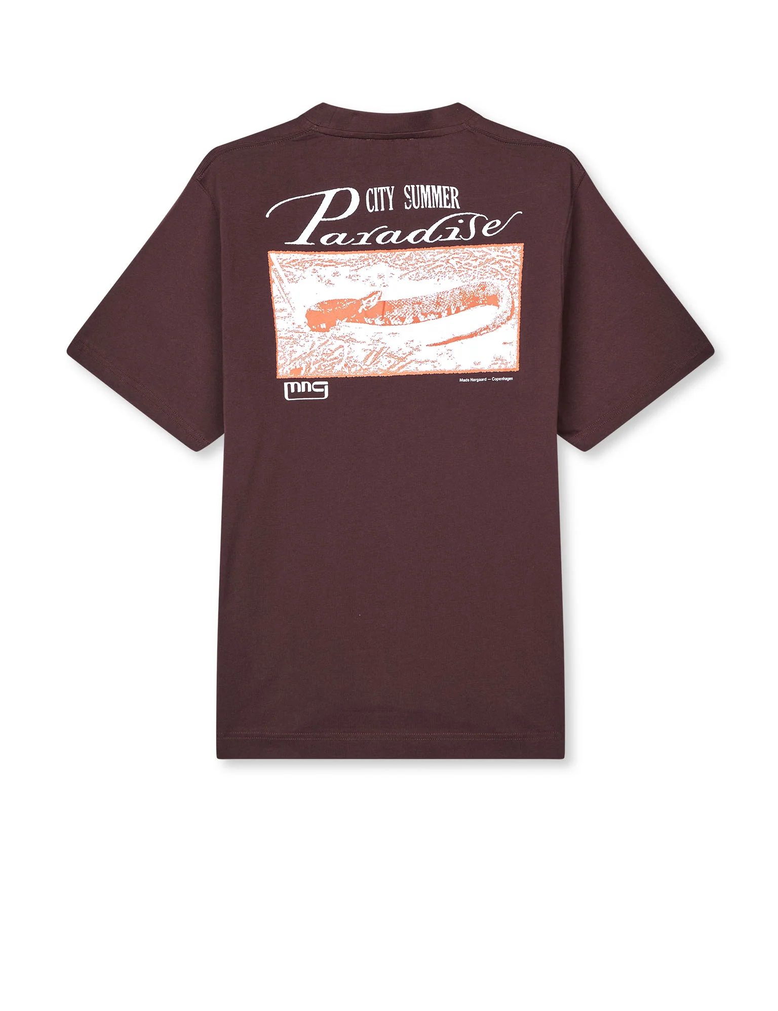 Cotton Jersey Frode Paradise Tee, Chicory Coffee - Image 3