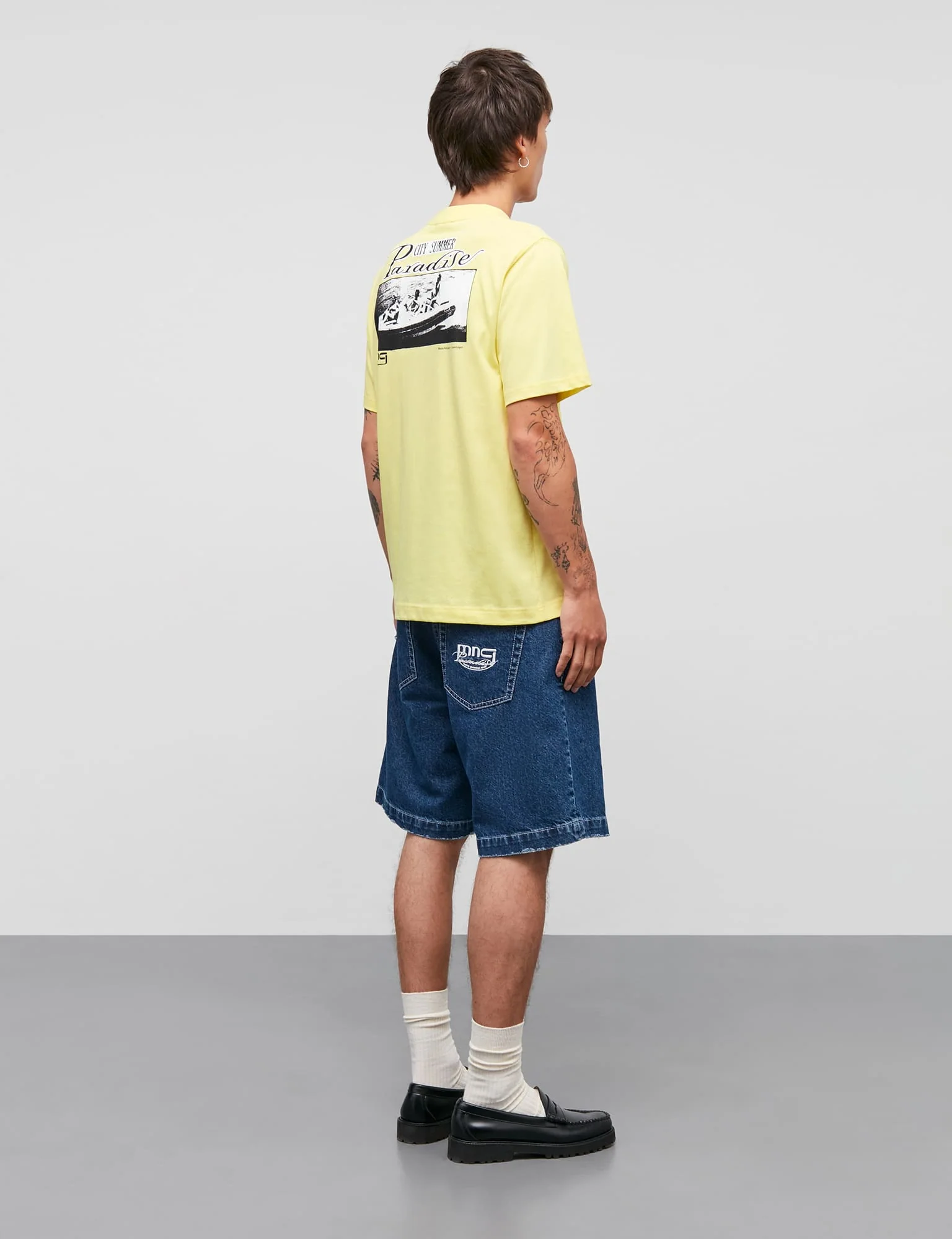 Cotton Jersey Frode Paradise Tee, Limelight - Image 5