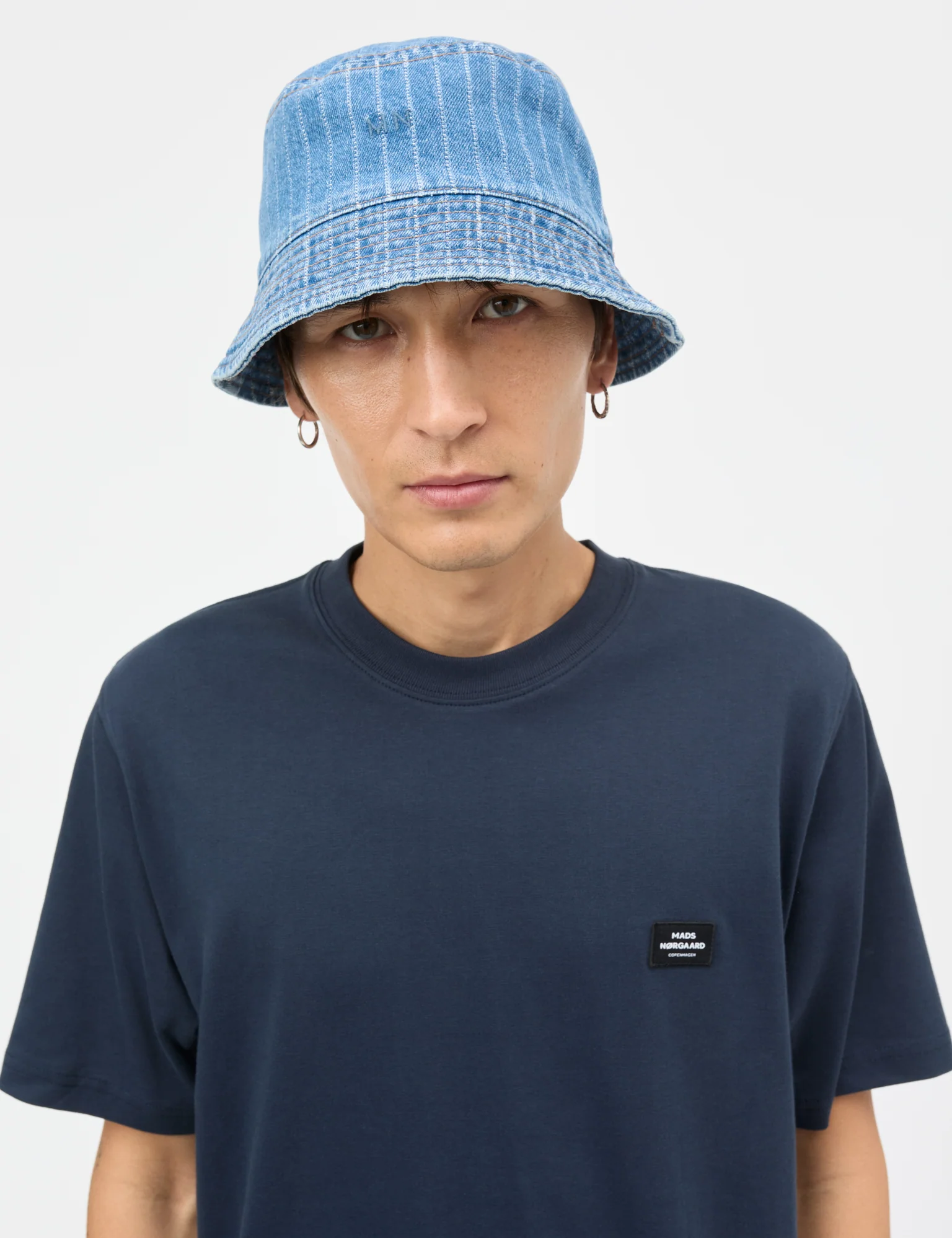 Cotton Jersey Frode Patch Tee, Parisian Night - Image 5