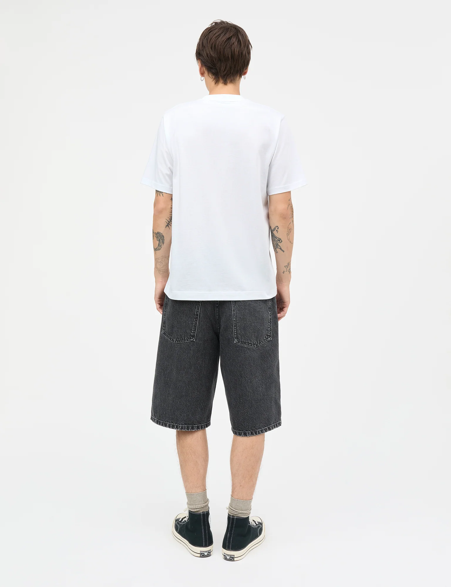 Cotton Jersey Frode Patch Tee, White - Image 4