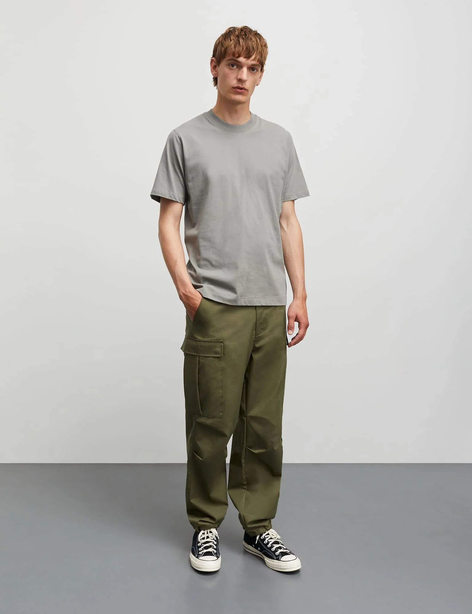 Cotton Jersey Frode Tee, Moon Mist - Image 2