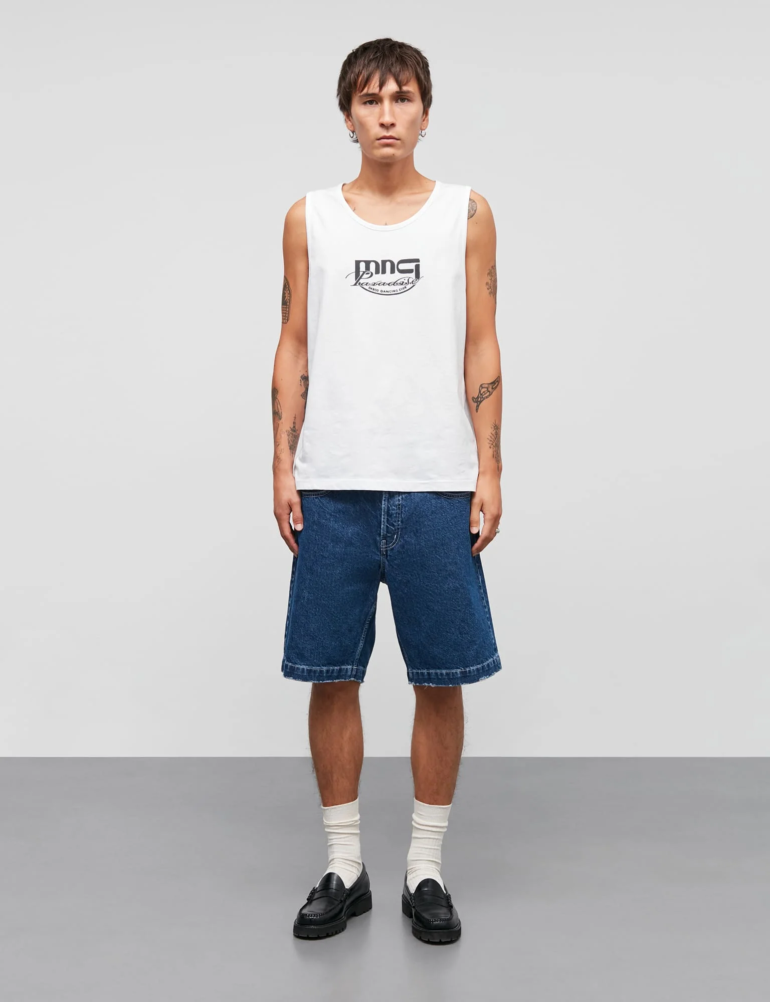 Cotton Jersey MNC Paradise Tanktop, White - Image 2
