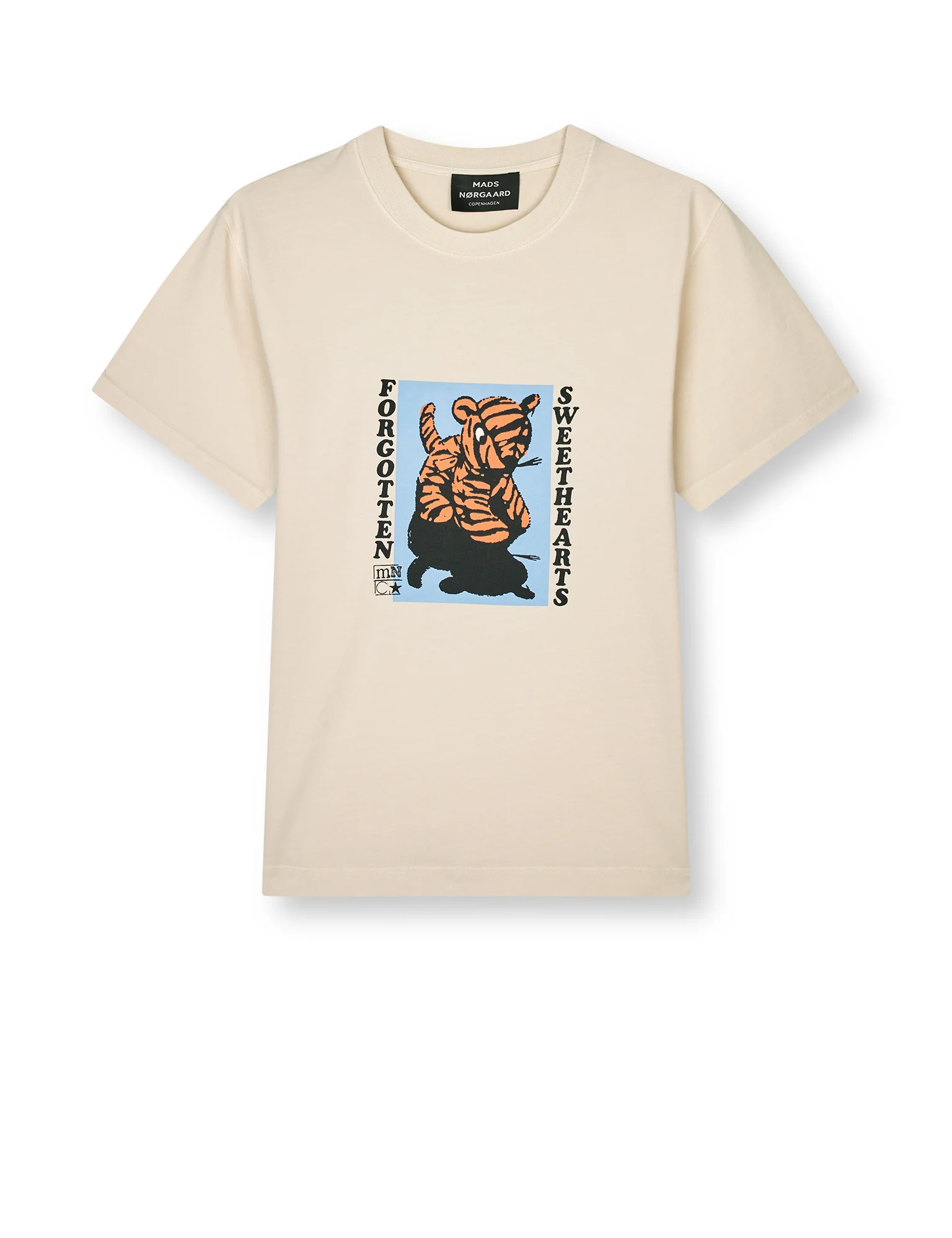 Cotton Jersey Sweathart Frode Tee, Rainy Day