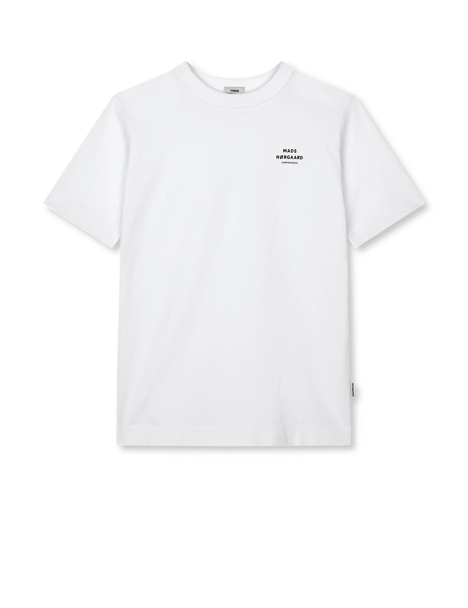 Cotton Jersey Theo Tee, White - Image 4
