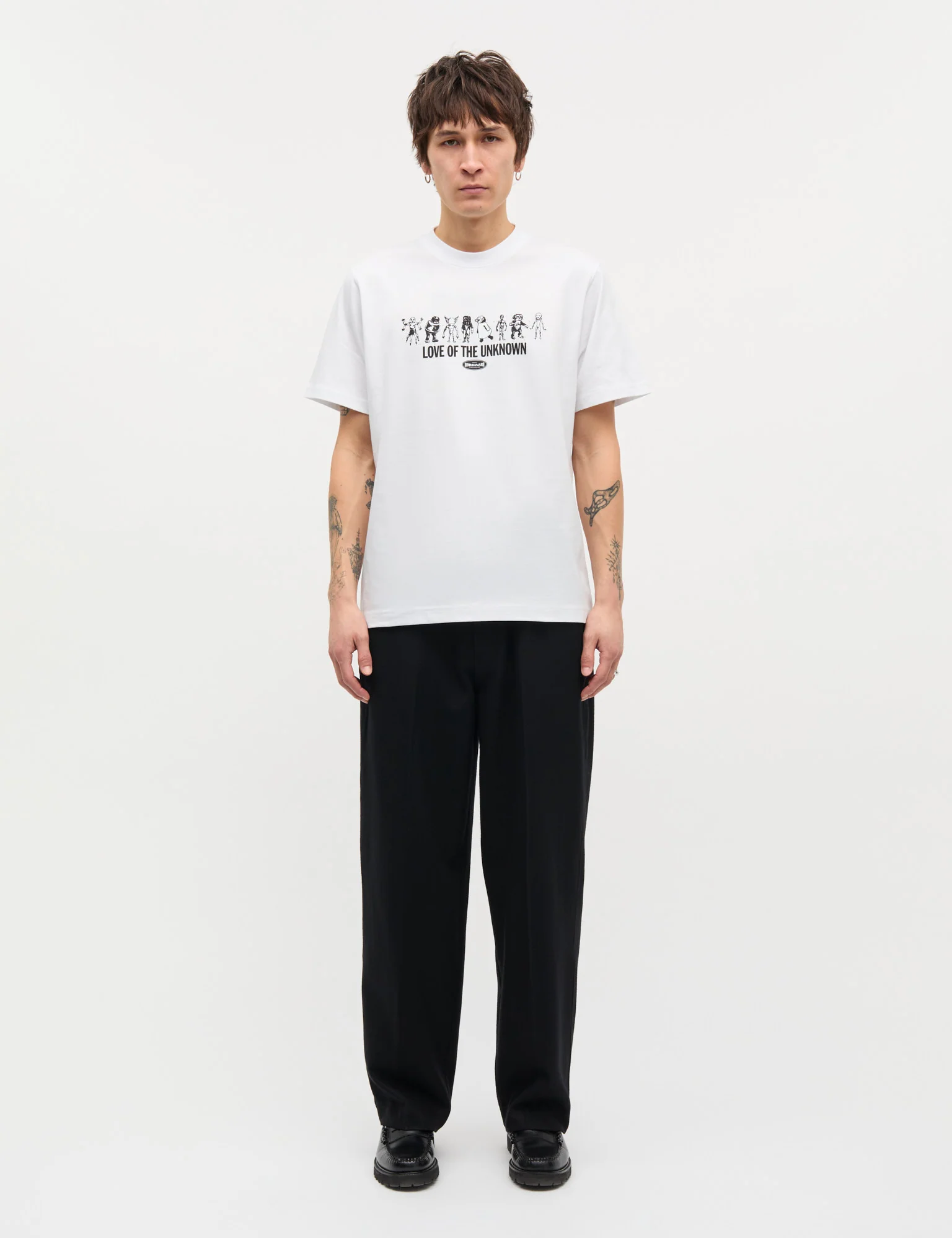 Cotton Jersey Unknown Frode Tee, White - Image 2