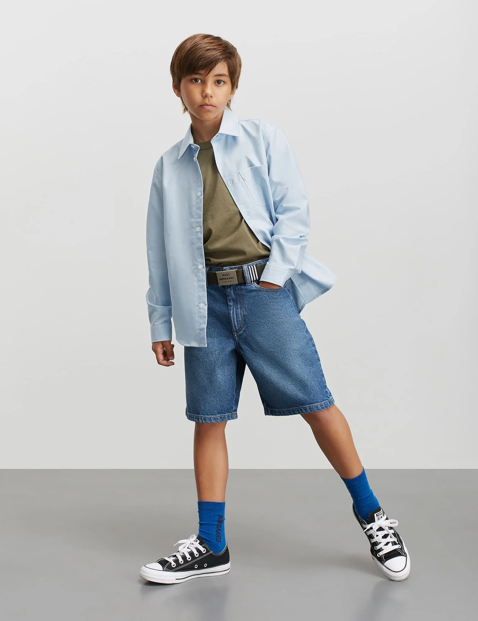 Cotton Oxford Svano Shirt, Dream Blue - Image 2