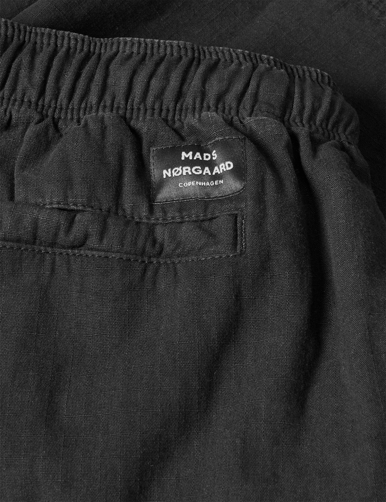Cotton Ripstop Cargo Shorts, Black - Image 3