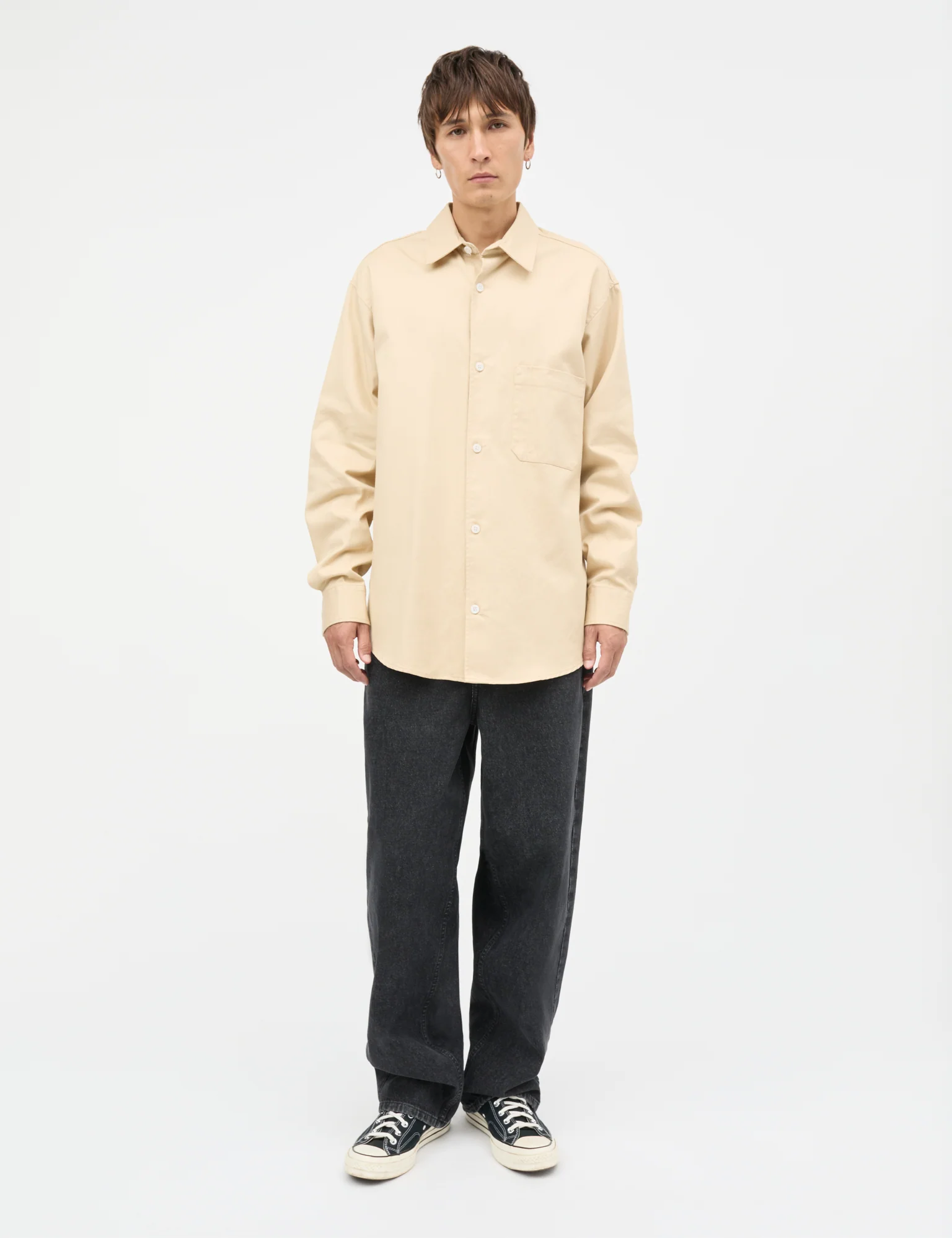 Cotton Twill Storm Shirt, Castle Wall - Image 2