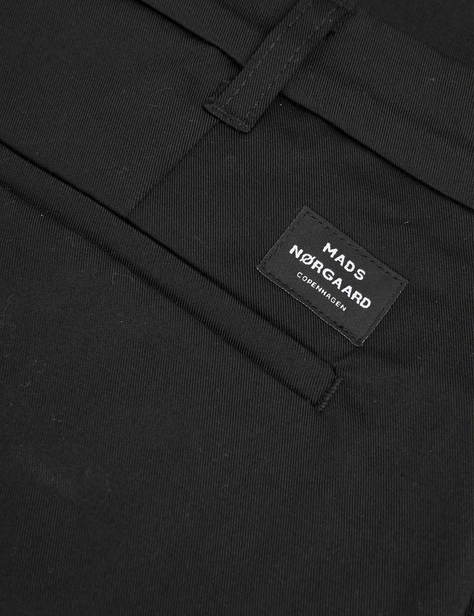 Cotton Twill Stretch Elias Pants, Black - Image 2