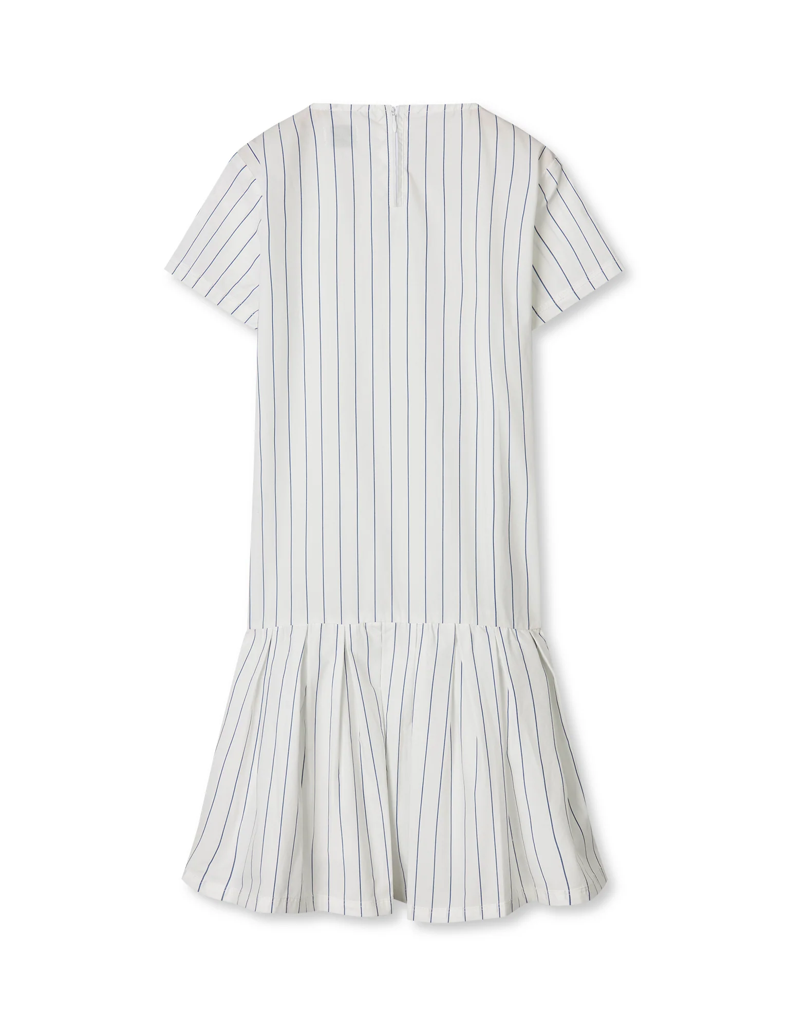Crisp Poplin Drastina Dress, Pinstripe/Parisian Night - Image 3