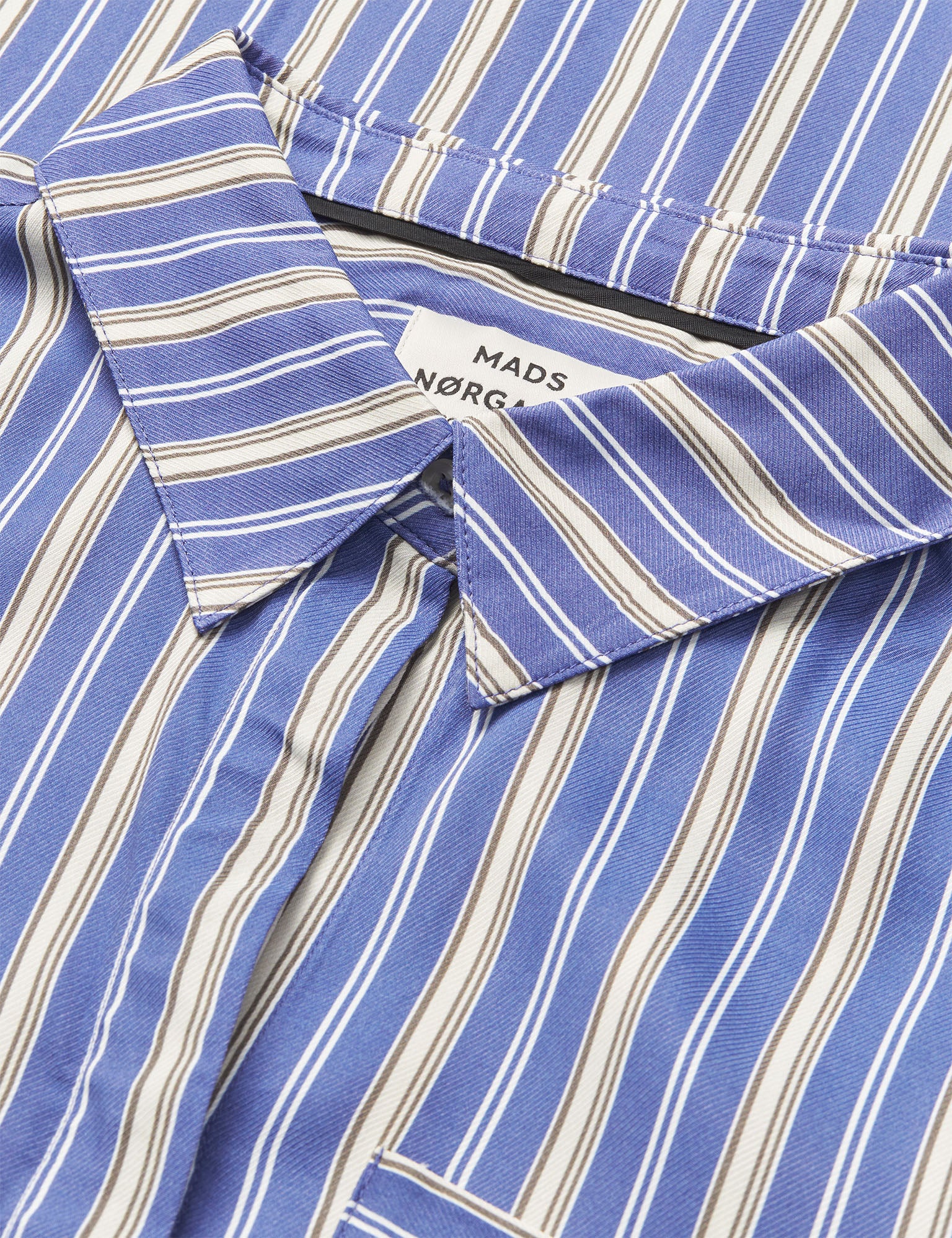 Delicate Twill Cany Dress AOP, Pinstripe AOP/Bright Cobalt - Image 2