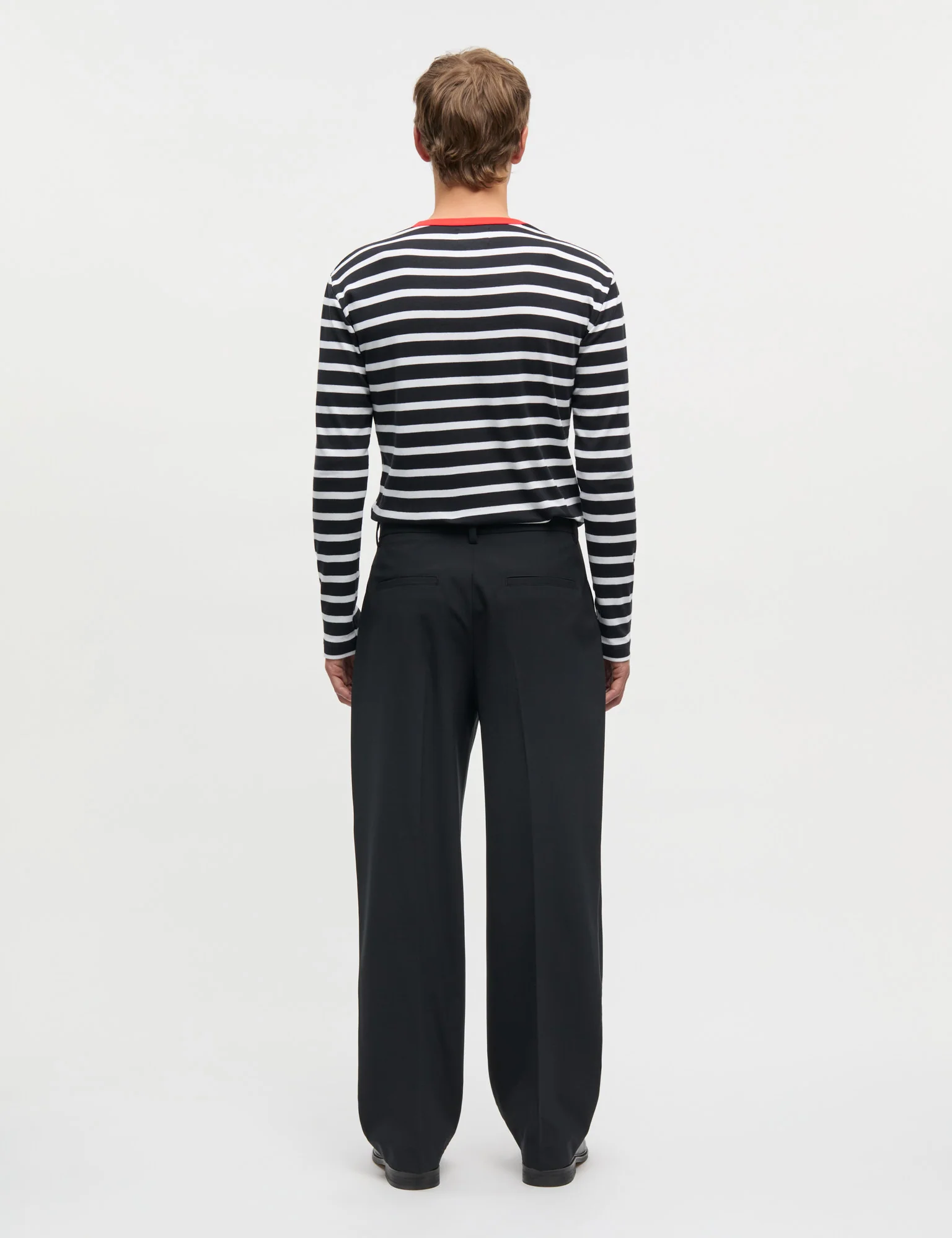 Dense Weave Henry Pants, Black - Image 4