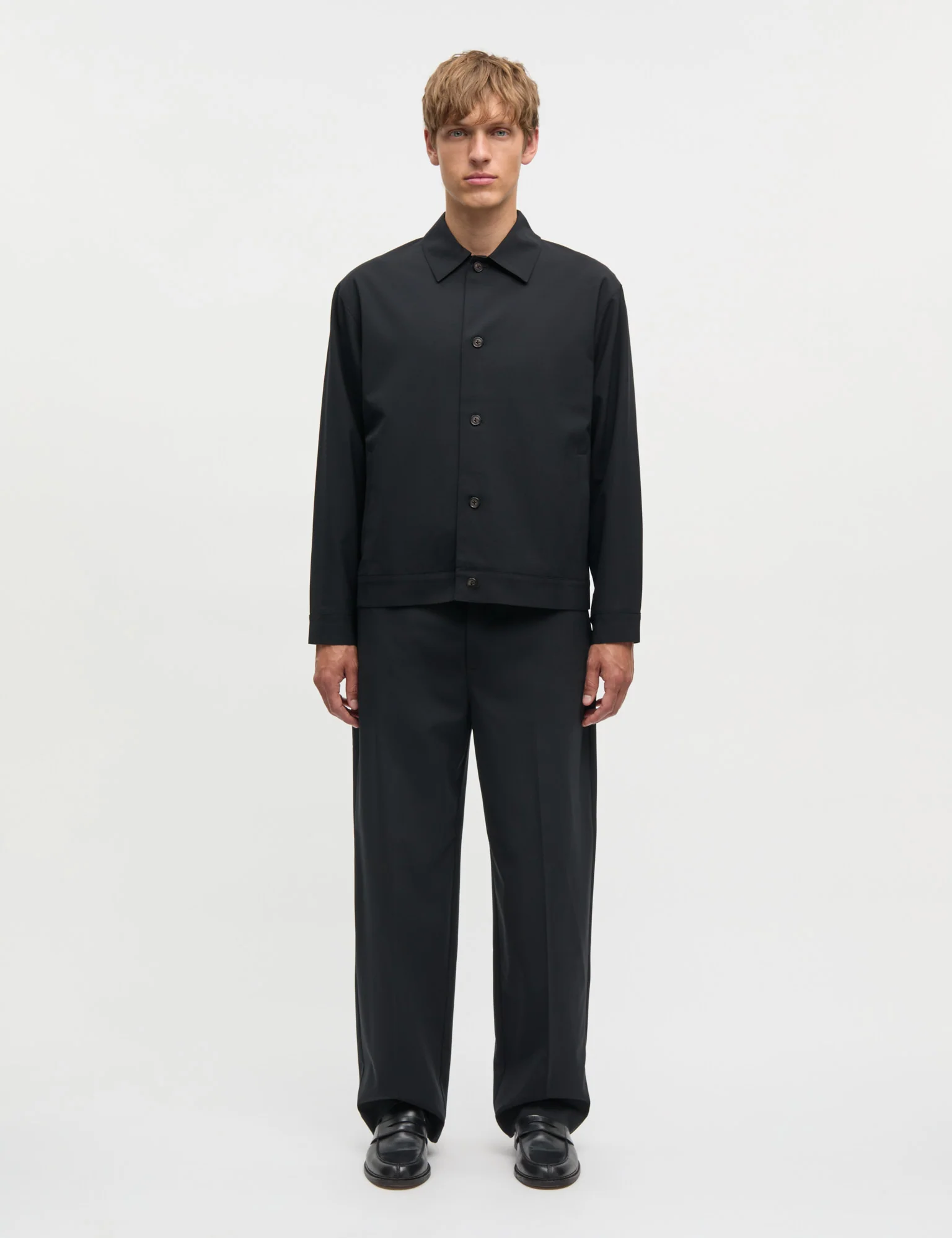 Dense Weave Travis Jacket, Black - Image 2