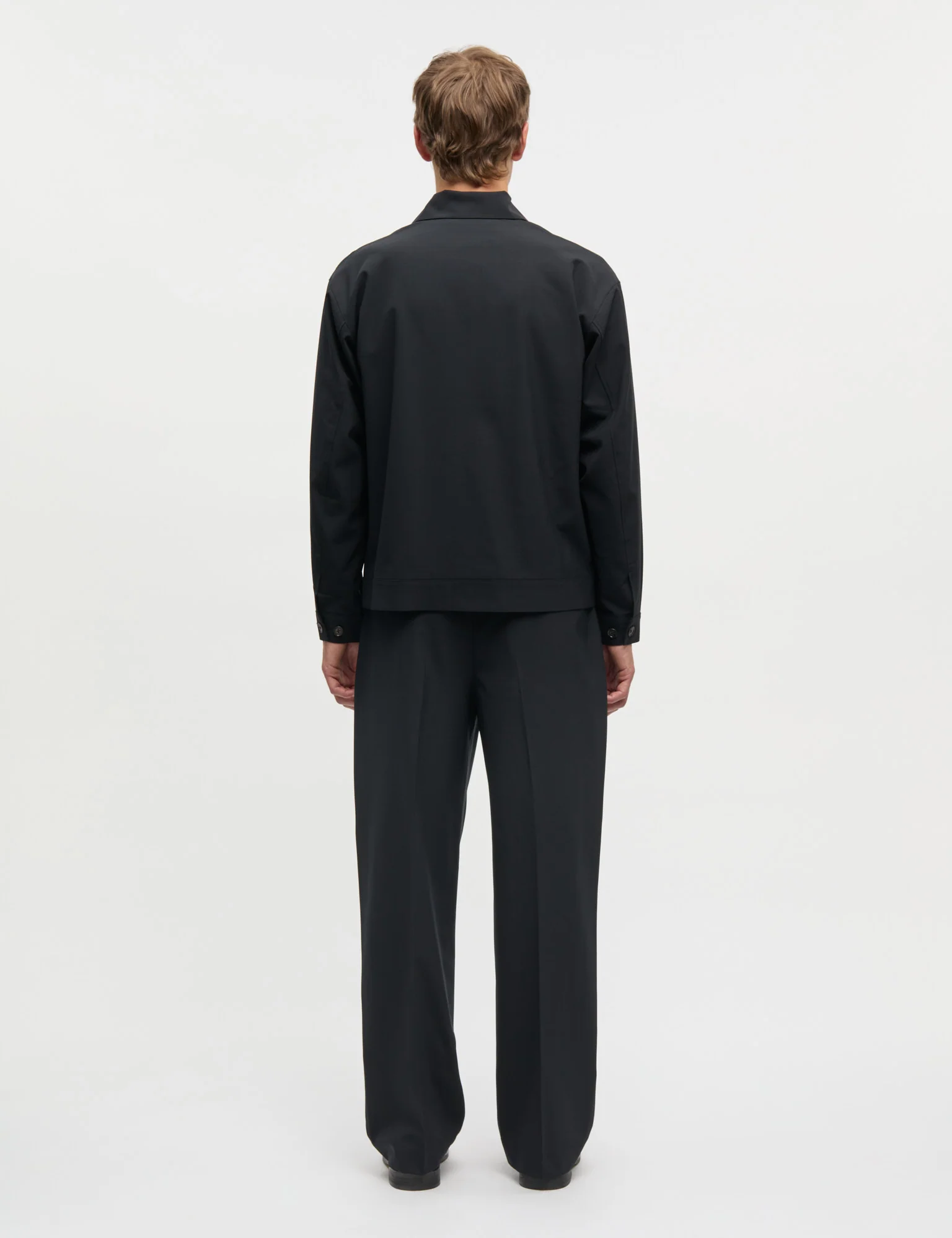 Dense Weave Travis Jacket, Black - Image 4