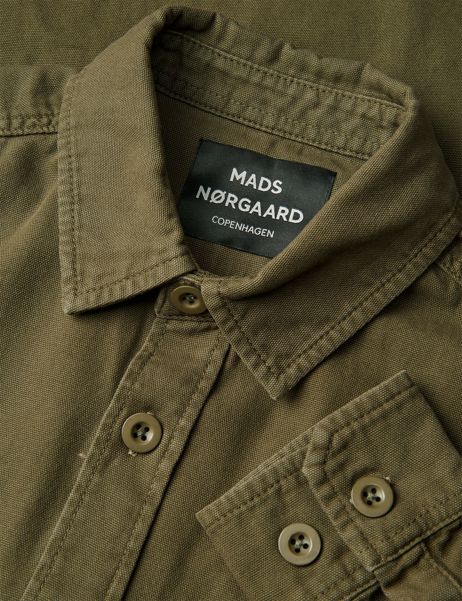 Dyed Canvas Skyler Shirt, Beech - Image 3