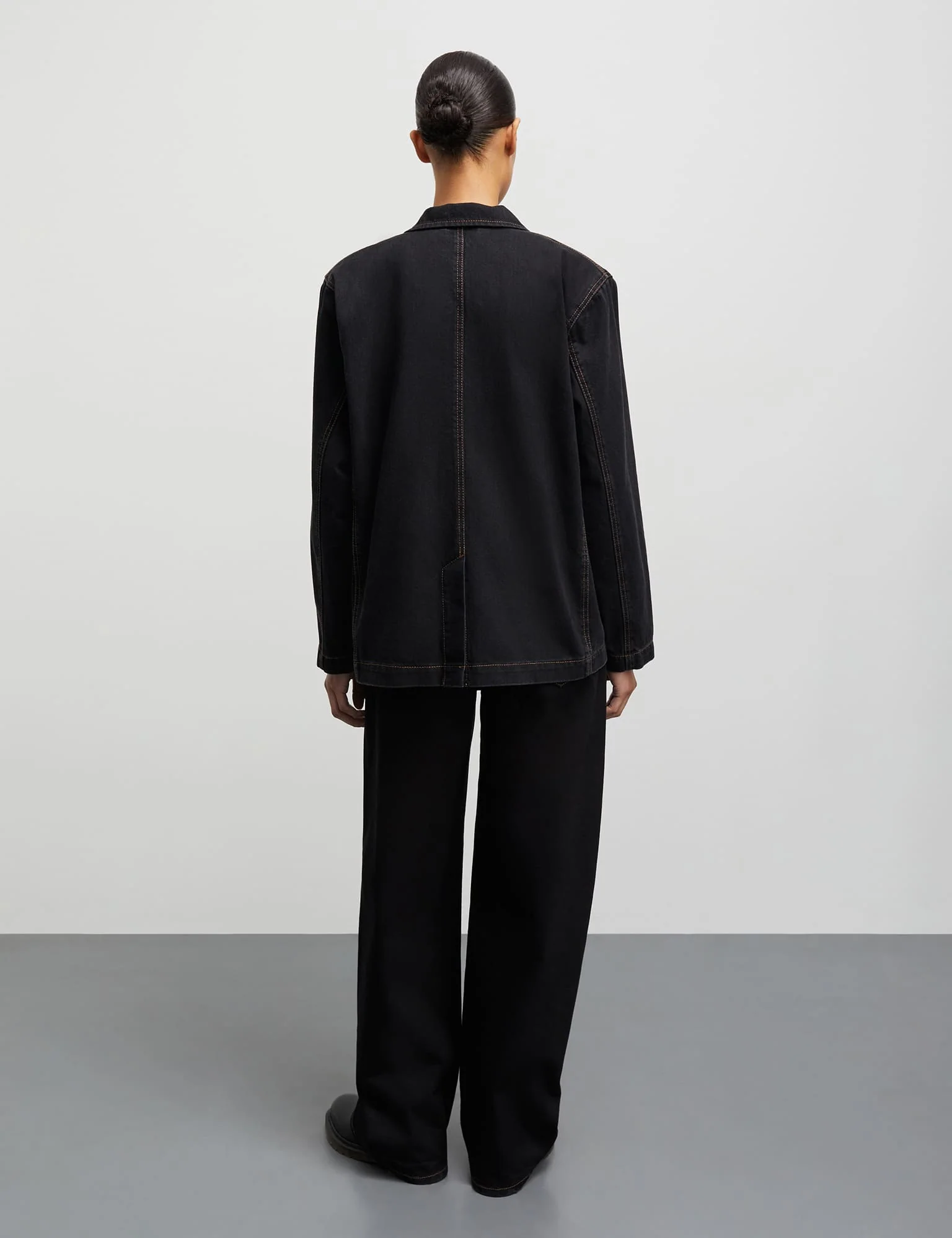 Dyed Denim Denny Jacket, Black - Image 4