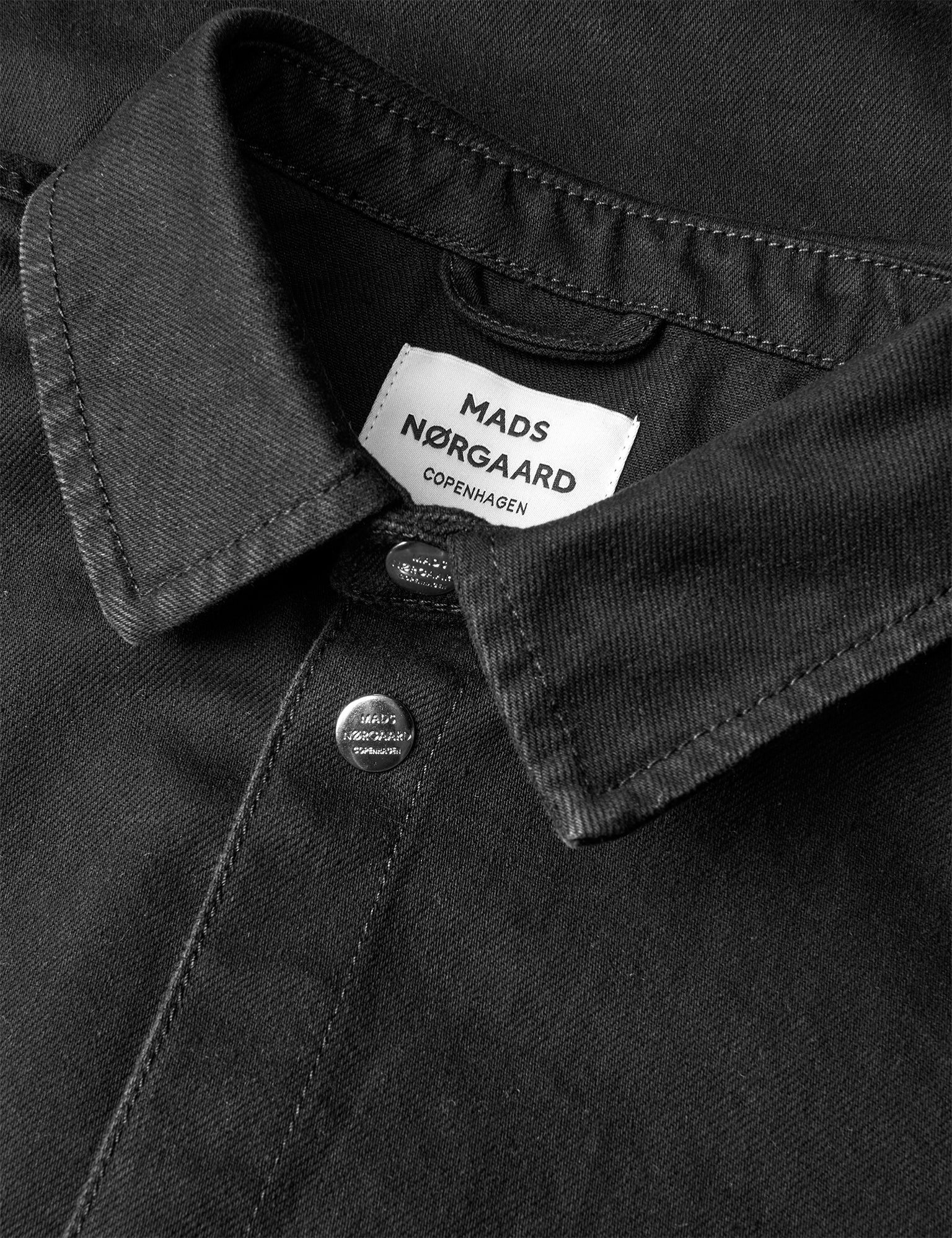 Dyed Denim Gisla Shirt, Black - Image 3