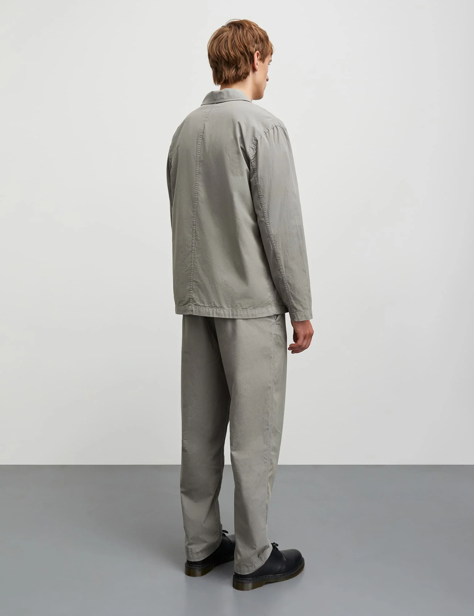 Dyed Poplin Felix Blazer, Moon Mist - Image 4