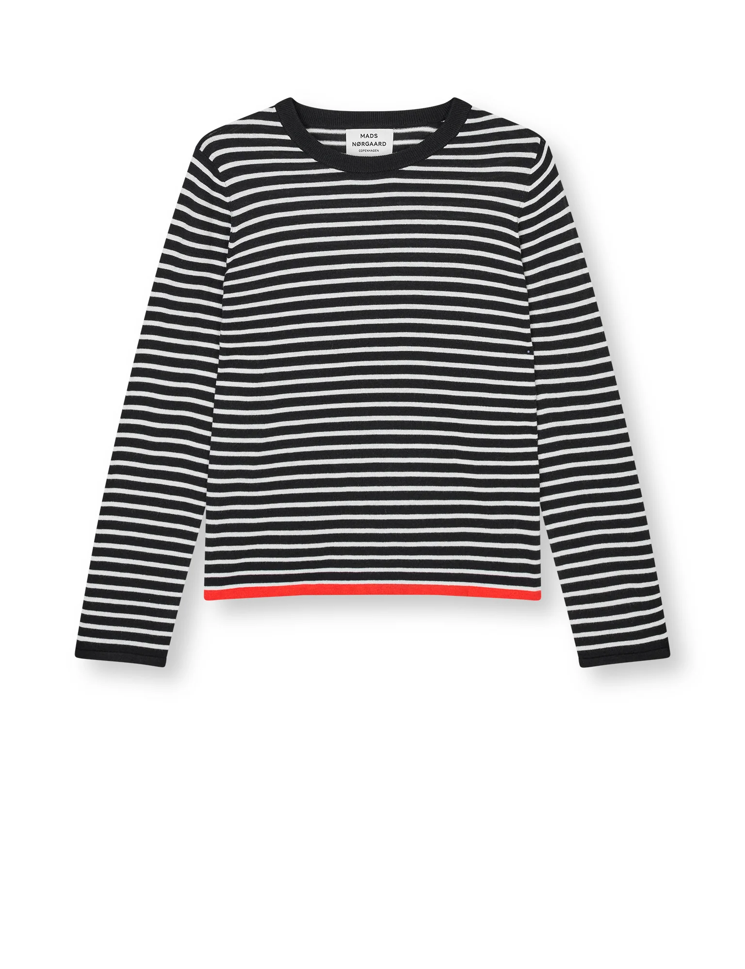 Fine Merino Ivy Knit, Black/Vanilla Ice