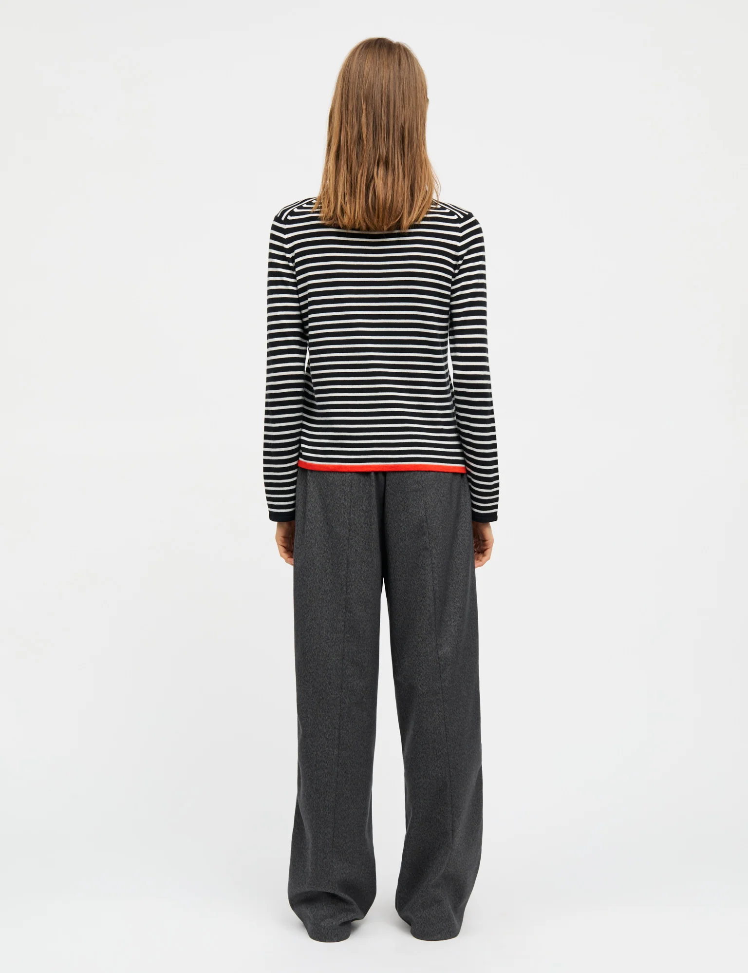 Fine Merino Ivy Knit, Black/Vanilla Ice - Image 4