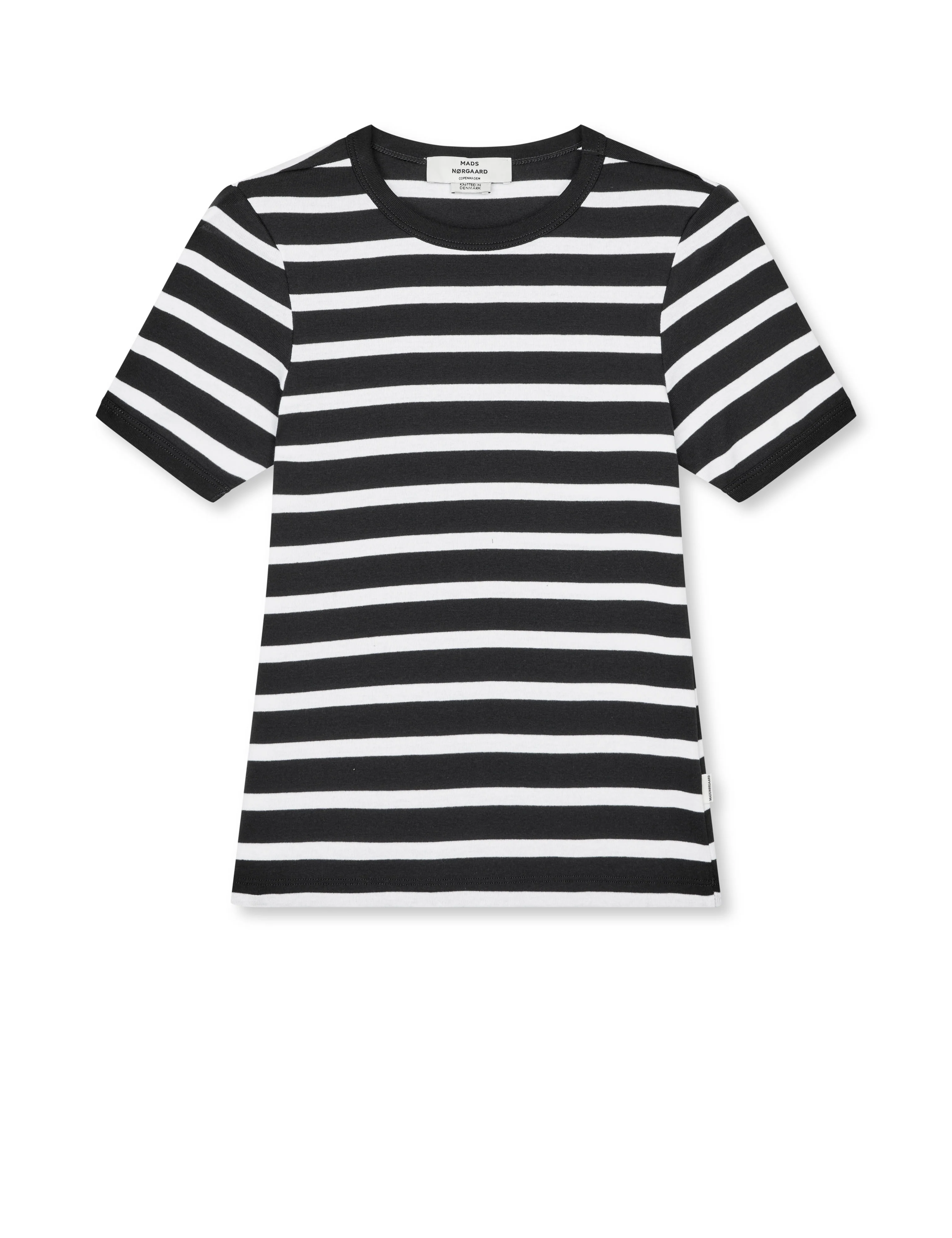Grace Jersey Stripe June Tee, Black/White - Image 3