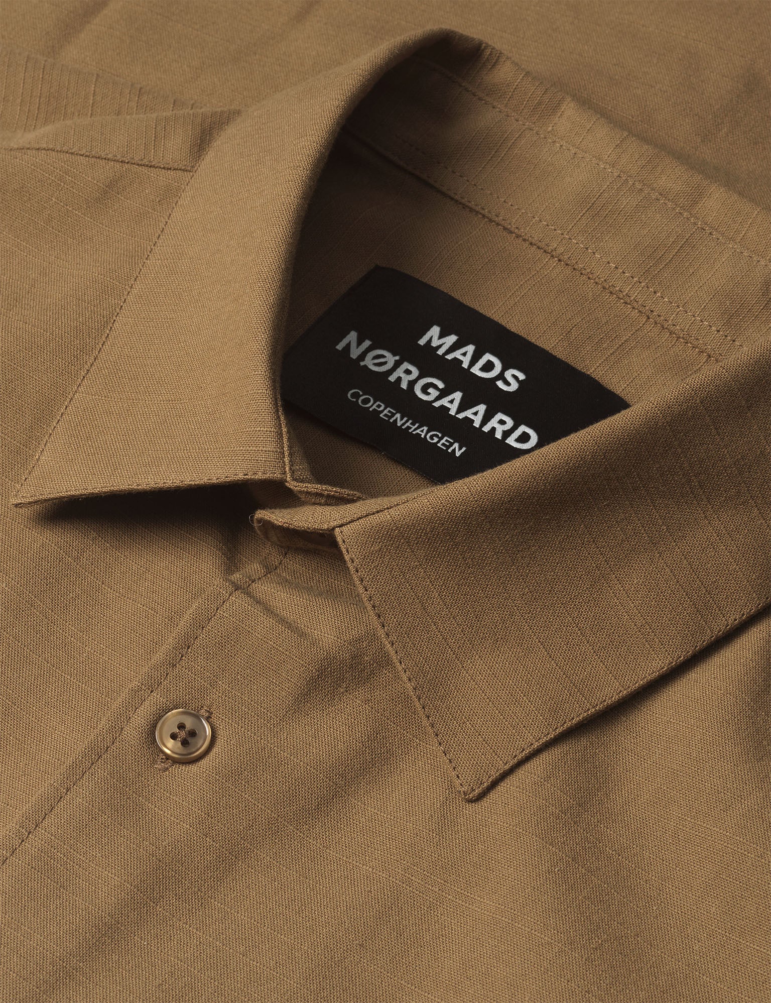 Grida Cotton Victor Shirt SS, Kangaroo - Image 3