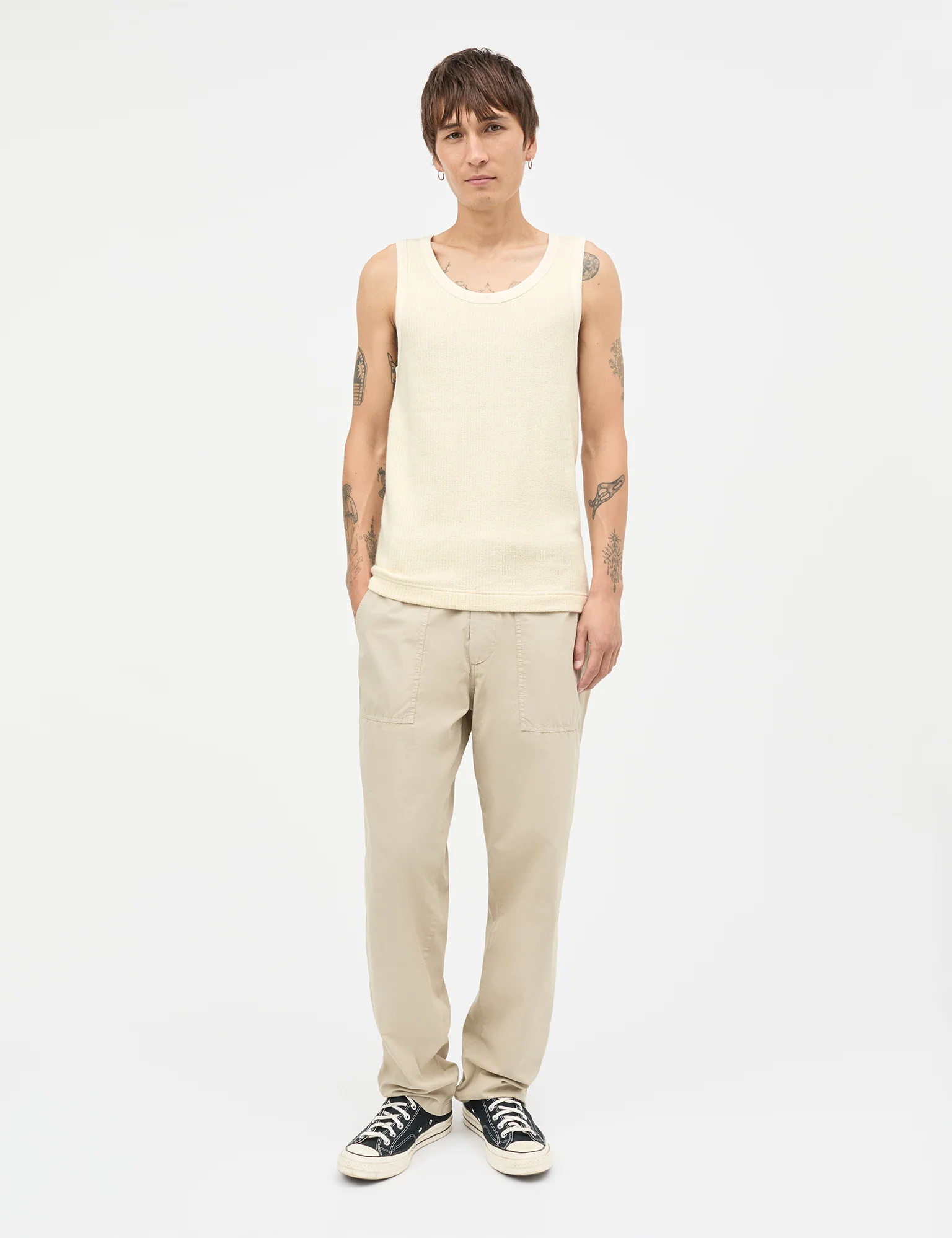 Hazy Cotton Reffen Tank Top, Vanilla Ice - Image 2