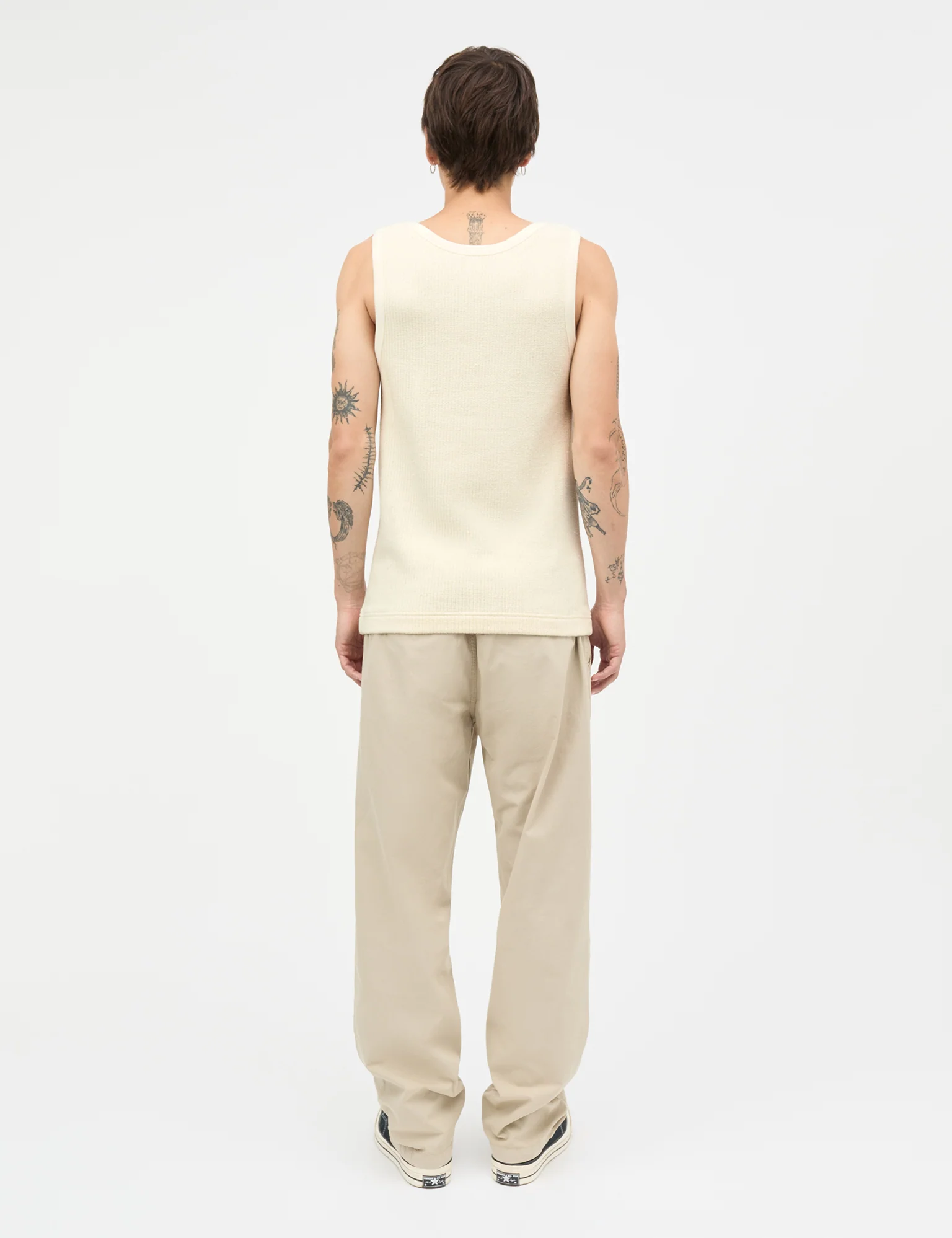 Hazy Cotton Reffen Tank Top, Vanilla Ice - Image 4