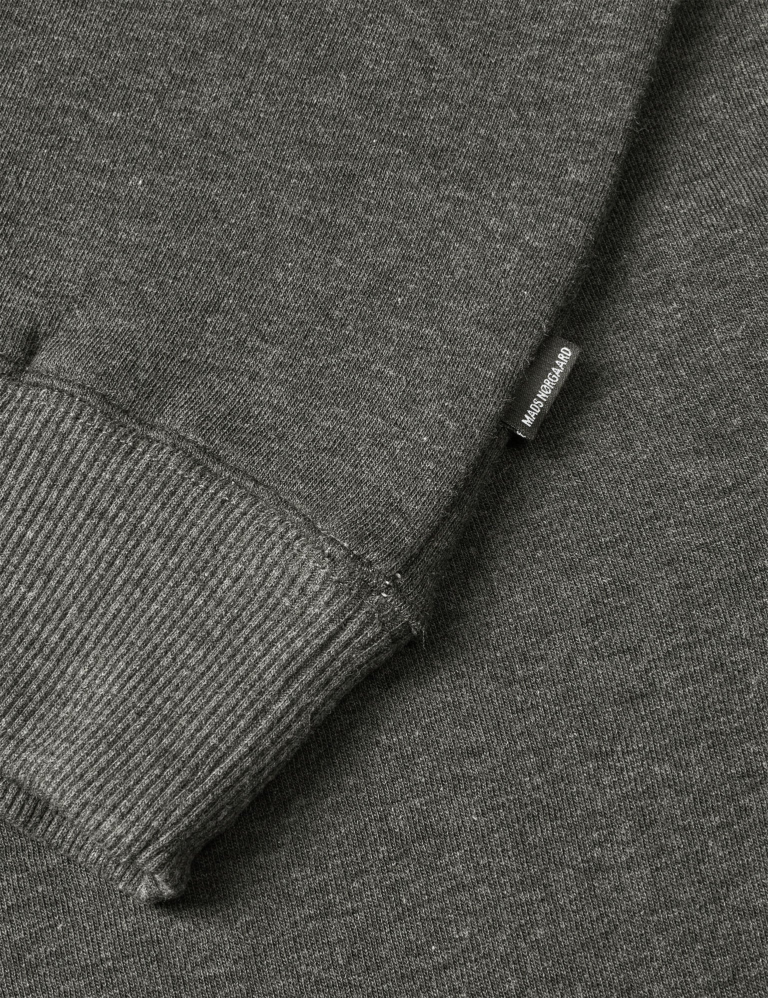 Heavy Sweat Crew Logo Sweat INS, Charcoal Melange - Image 2
