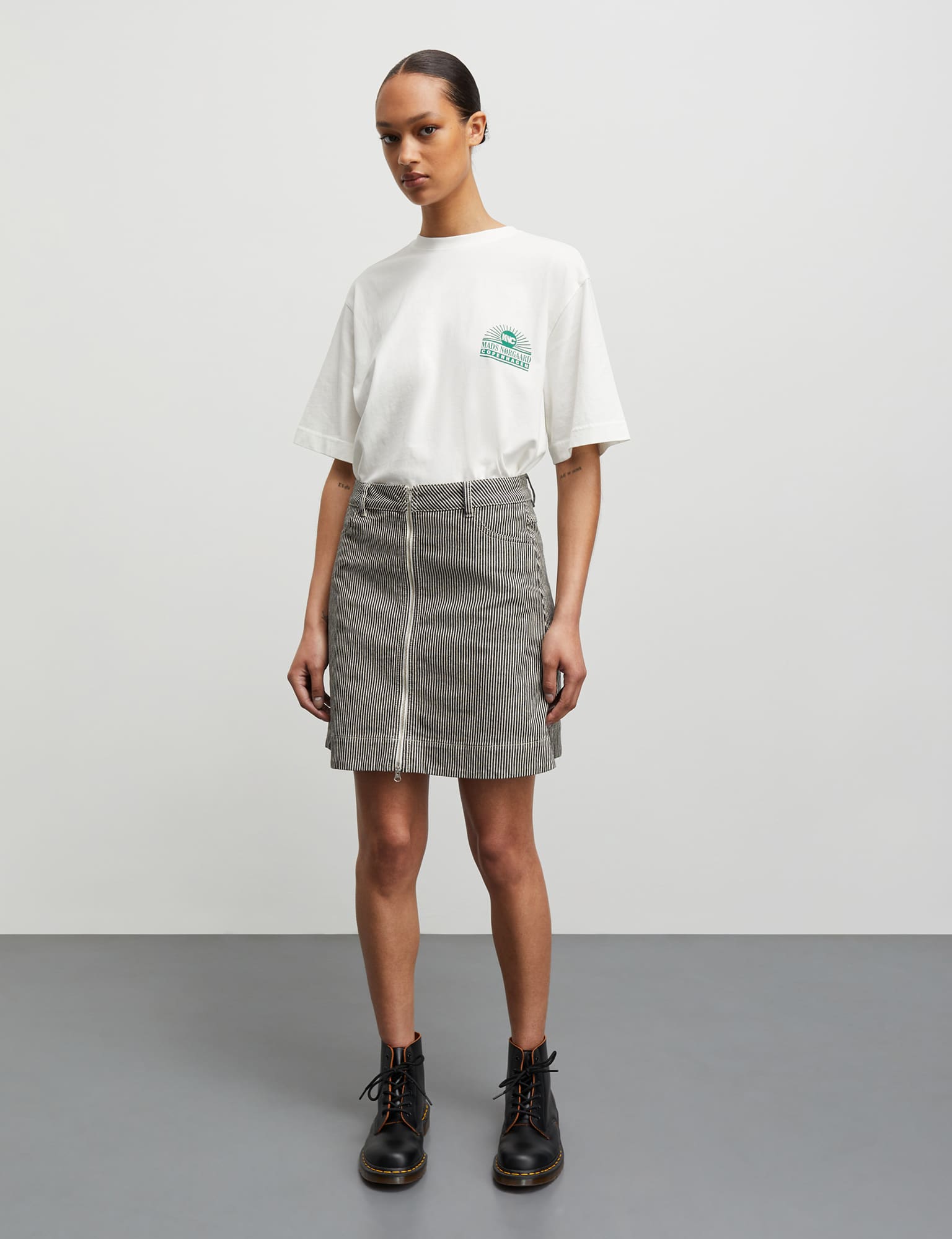 Hickory Punk Riva Skirt, Black/White - Image 2