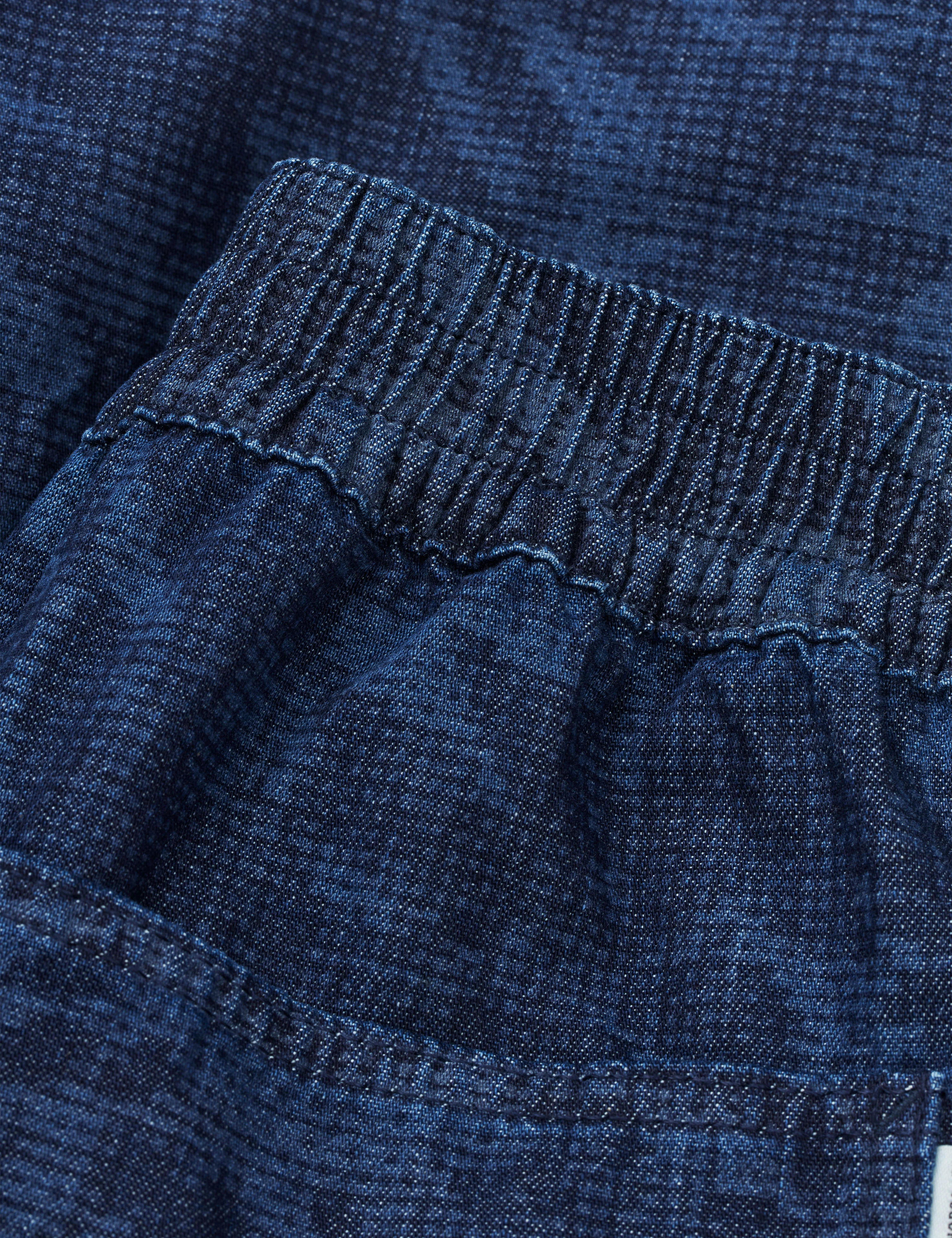 Lazor Denim Sui Short, Sunflower AOP - Image 3