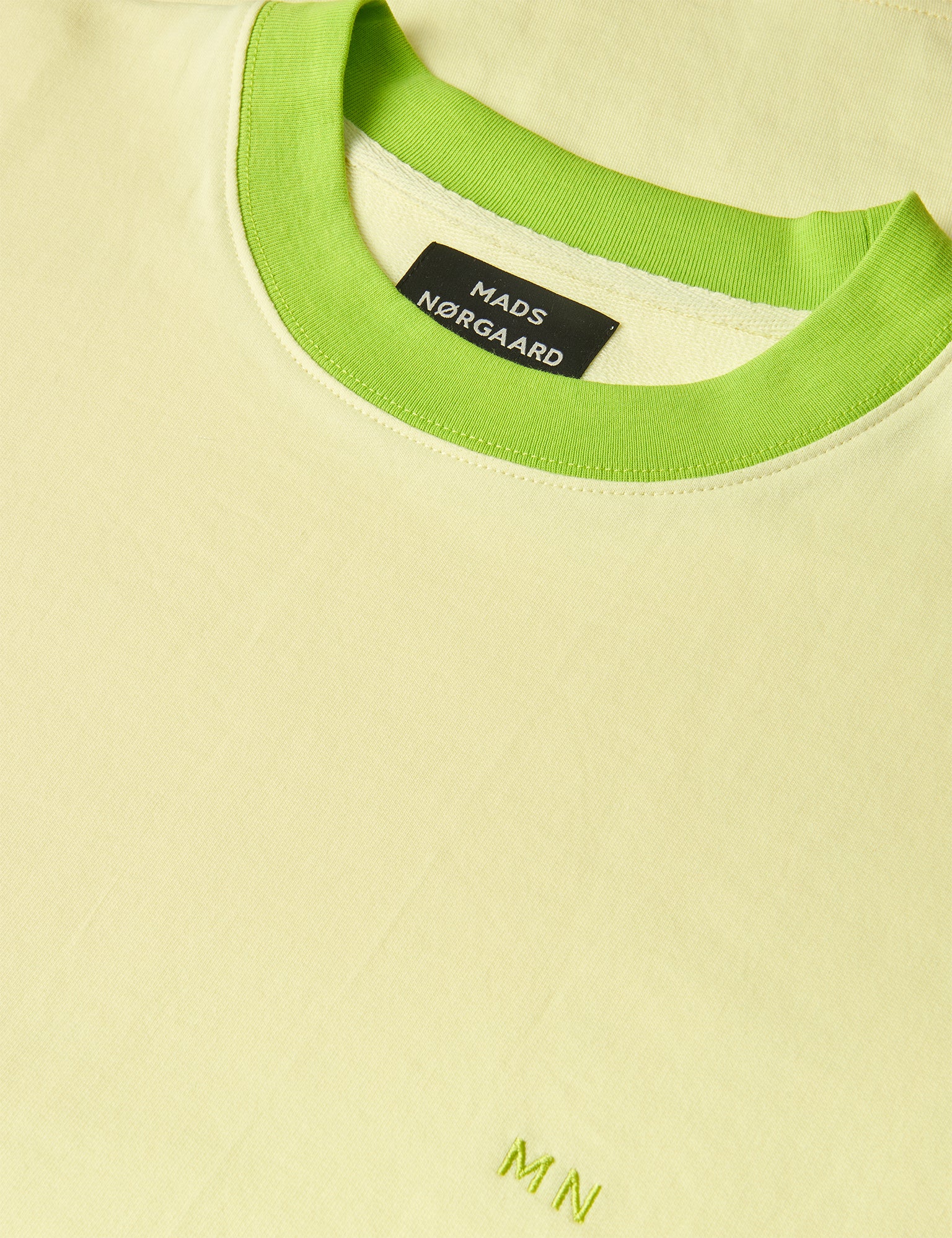Light Terry Aksel Sweat, Tender Yellow - Image 3