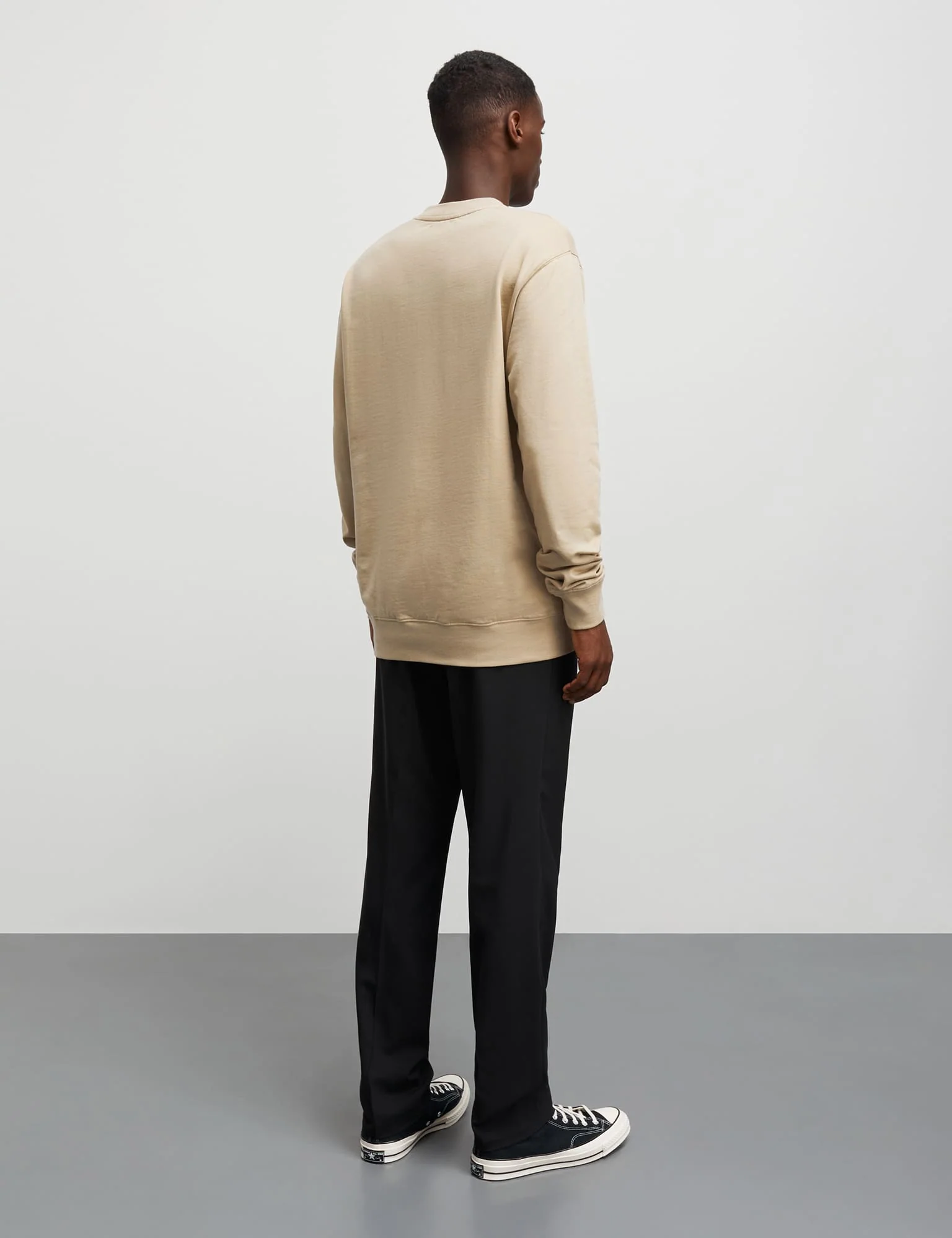 Light Terry Asker Sweat, Trench Coat - Image 4