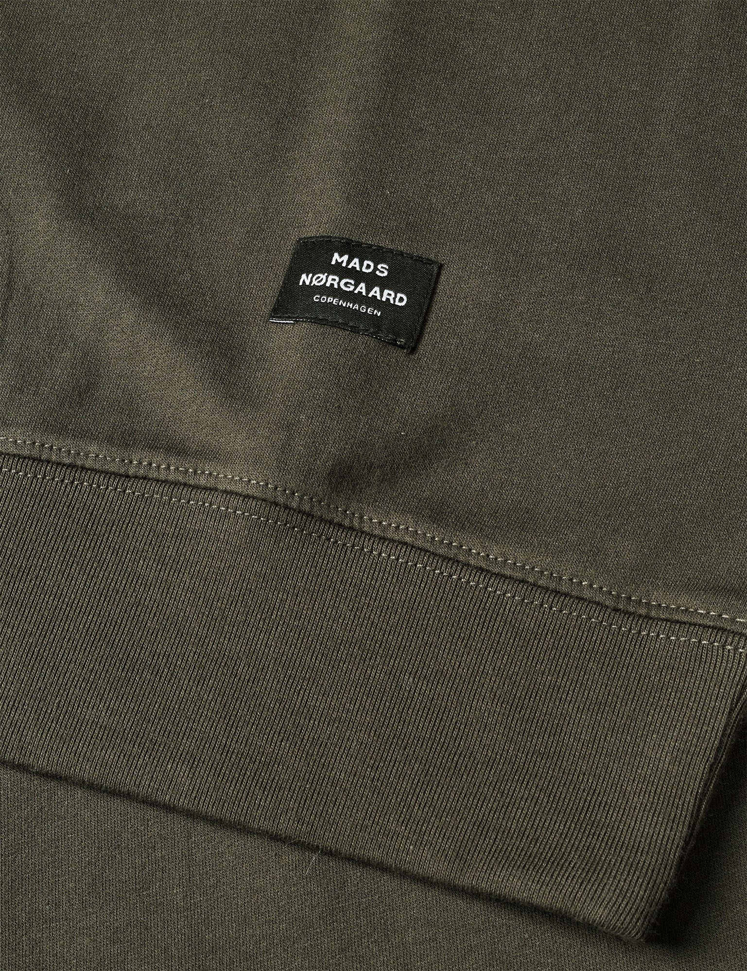 Light Terry Half Zip Sweat INS, Beluga - Image 2