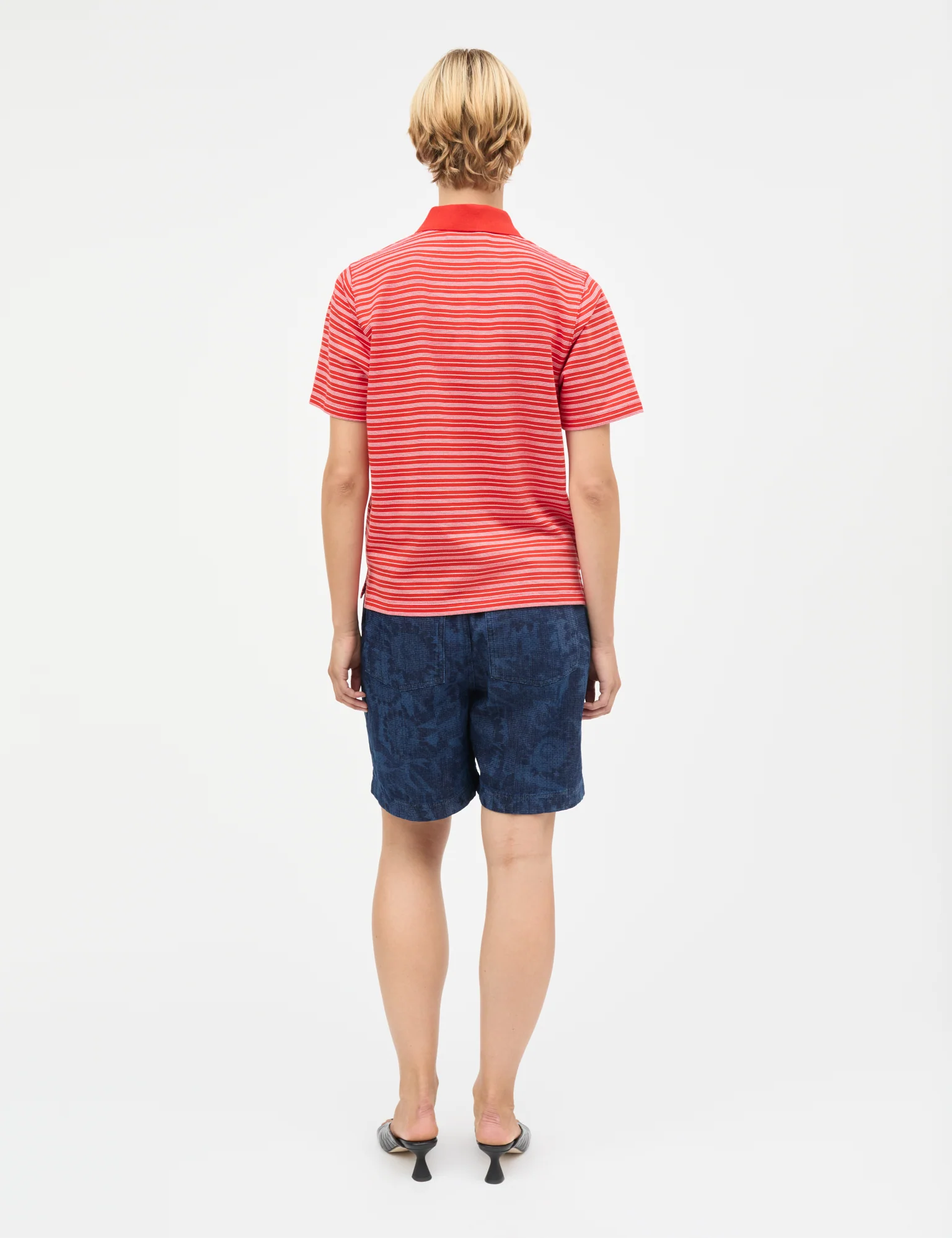 Light Terry Marlo Polo Tee, Fiery Red/Fairy Tale/Vanilla I - Image 4