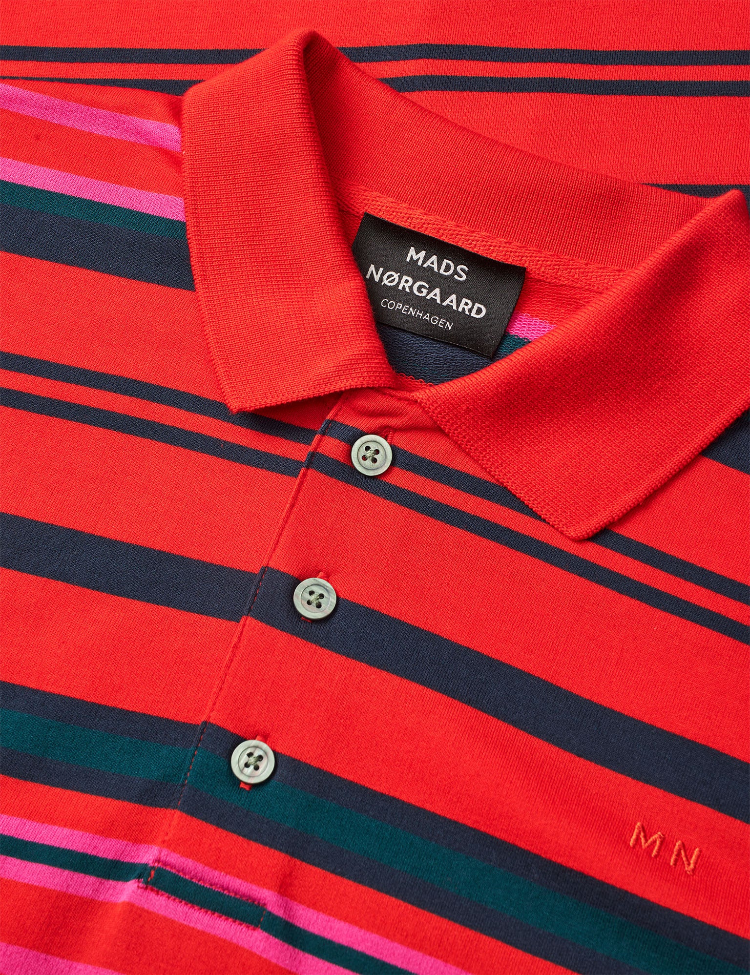 Light Terry Polo ST Sweat, Fiery Red Multi ST. - Image 3