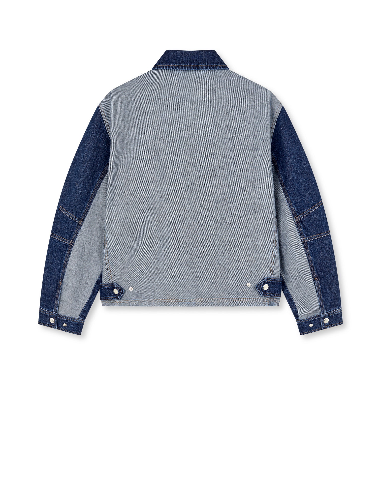 Luke Denim Solar Jacket Block, Mid Blue Denim - Image 5