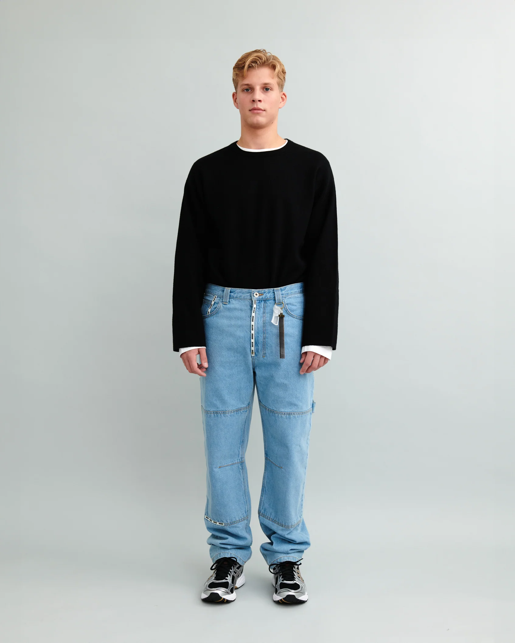 MB Denim Janitor Jeans, Light Blue - Image 2