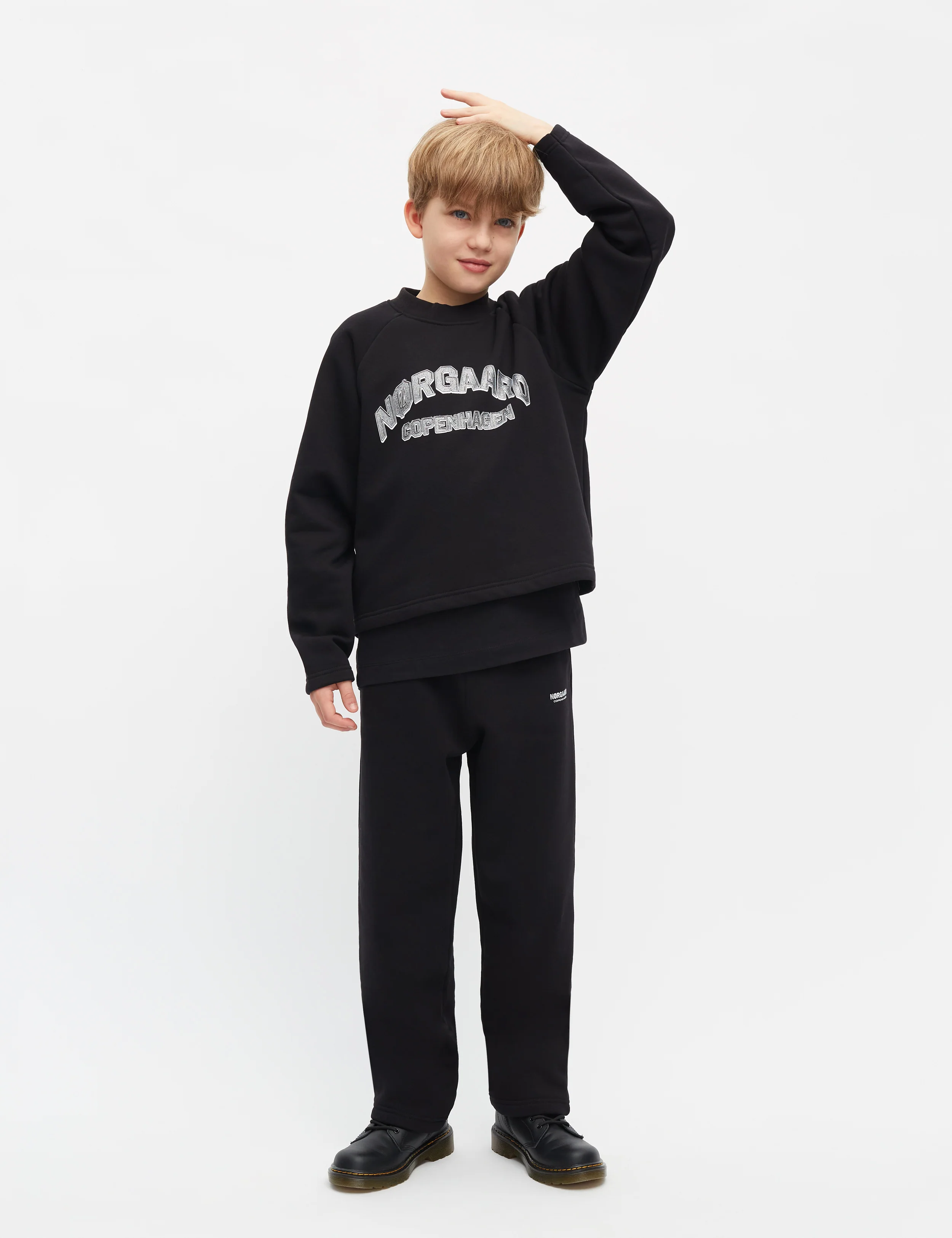 Mix Sweat Alia Sweatshirt, Jet Black - Image 2